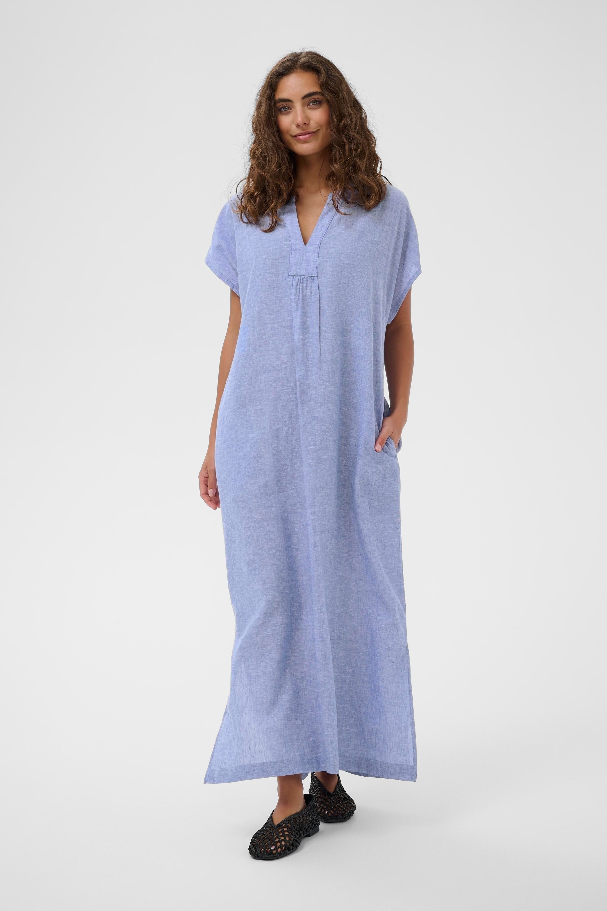 Arletty Dress in Powder Blue