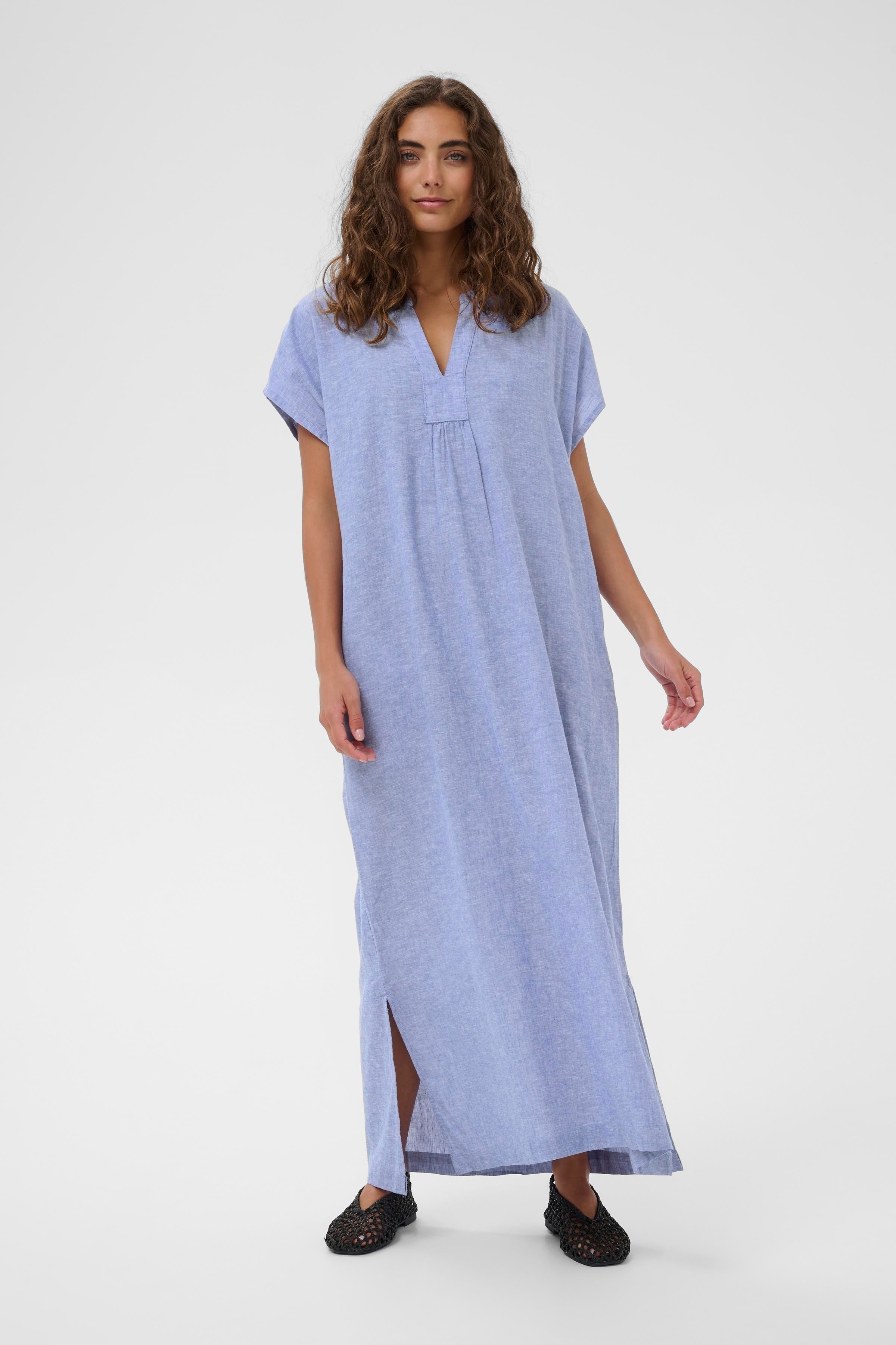 Arletty Dress in Powder Blue