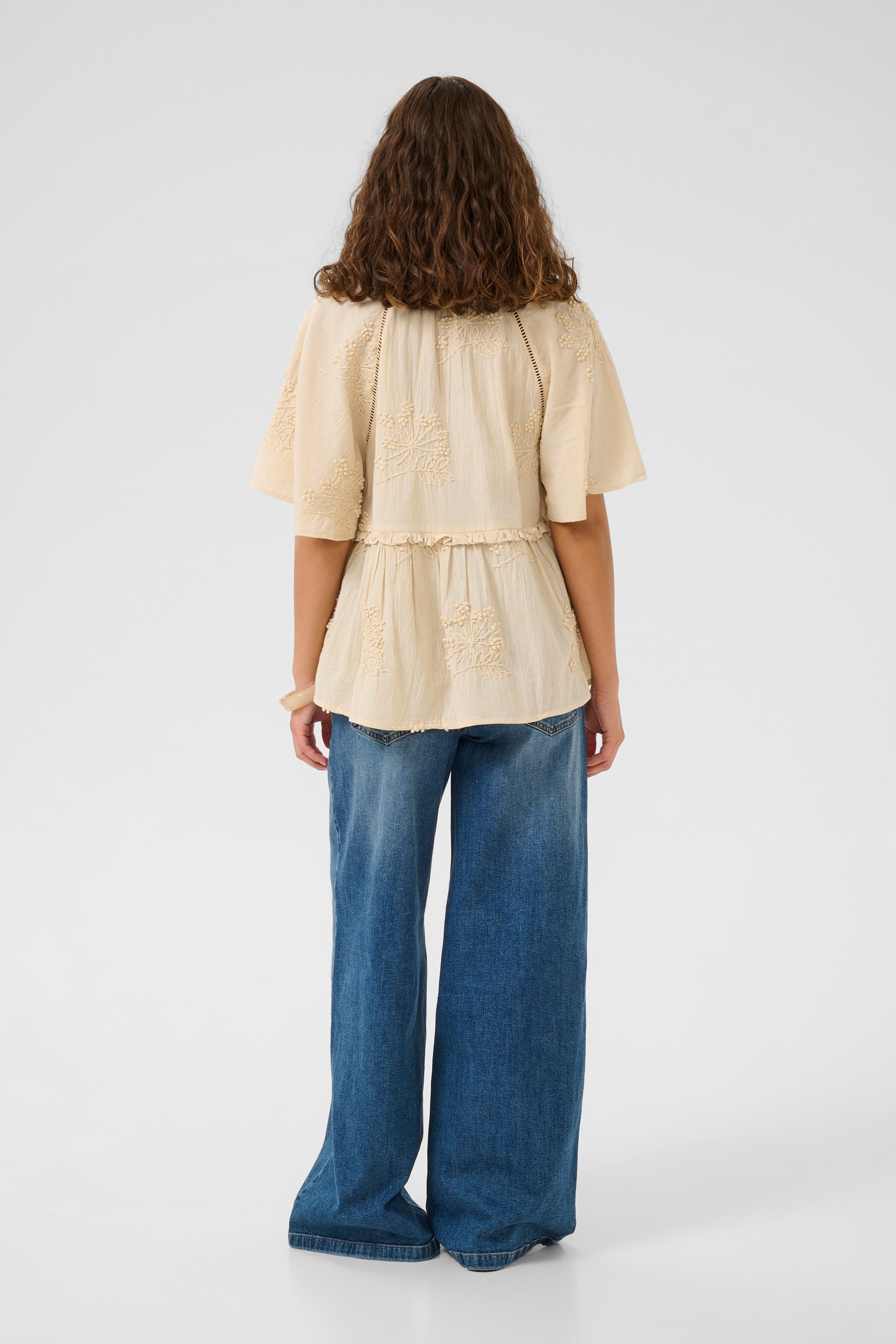 Jalia Blouse in Oyster Grey