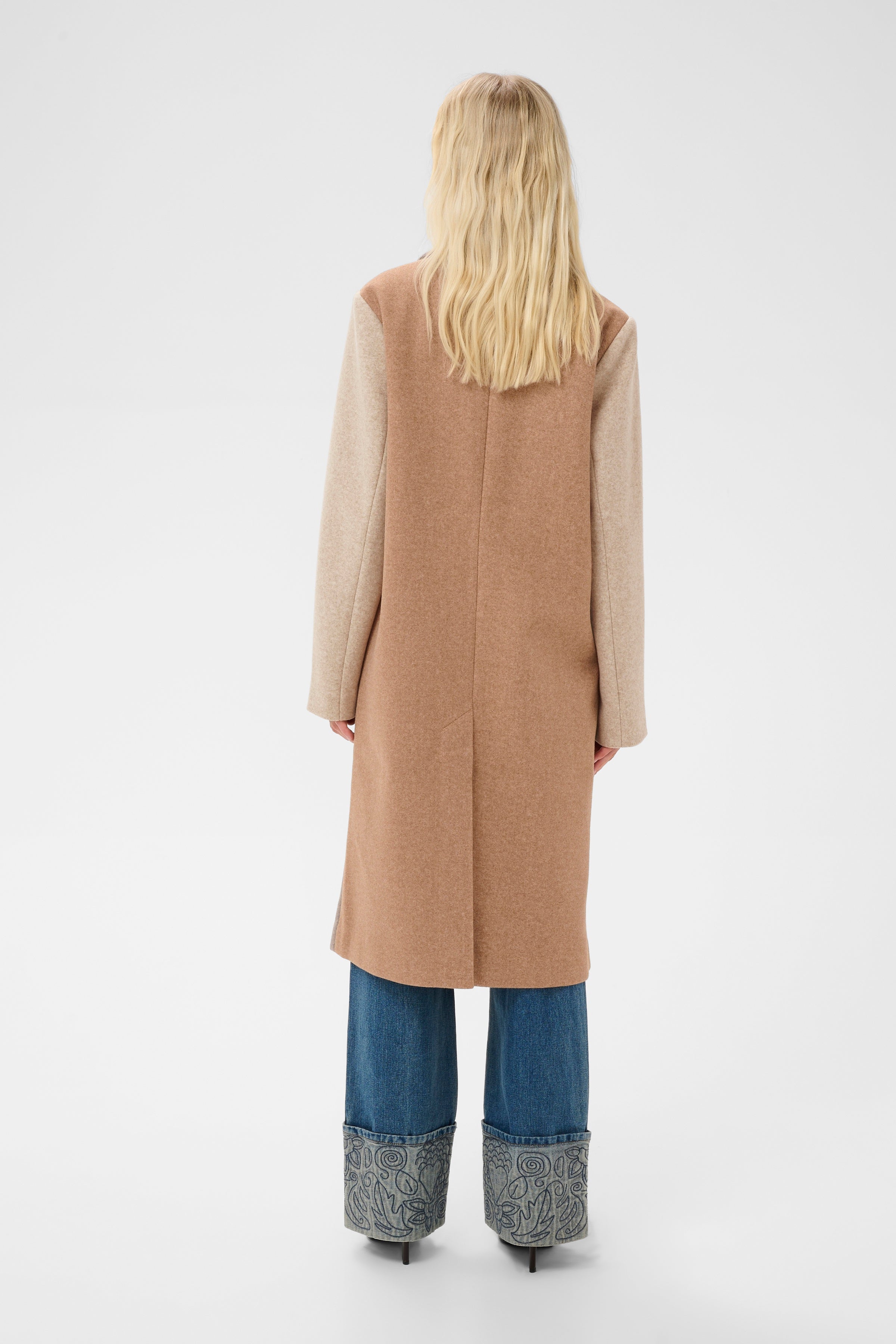 Rivala Palona Long Coat in Dune Mix