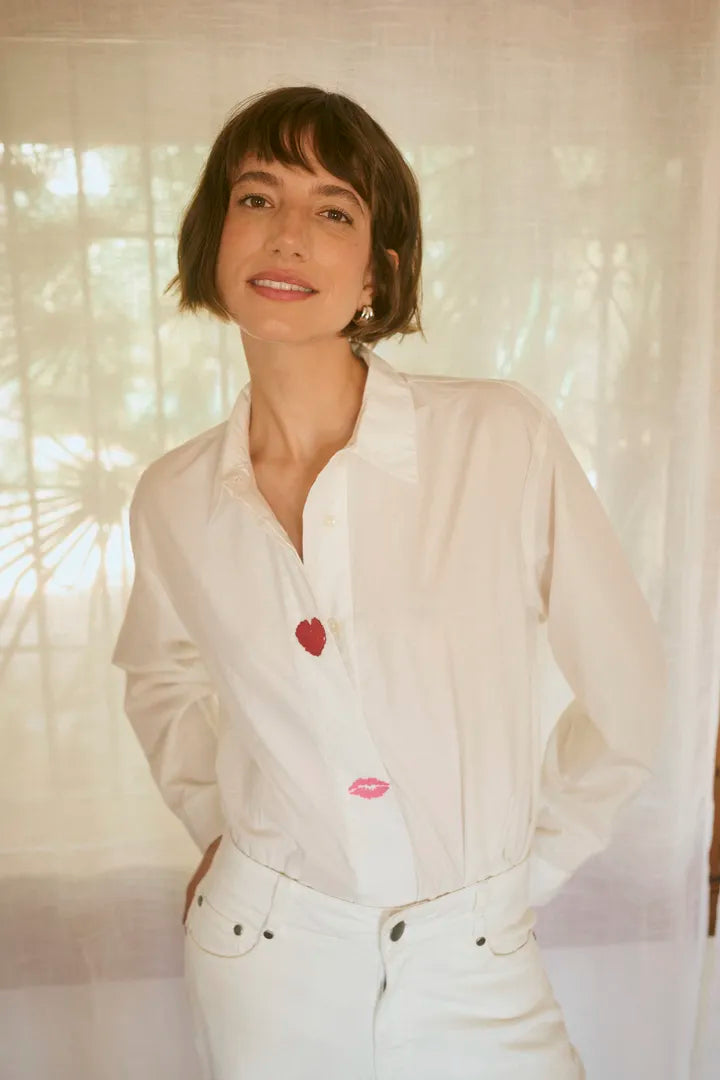 Odette Shirt in Spring Gardenia