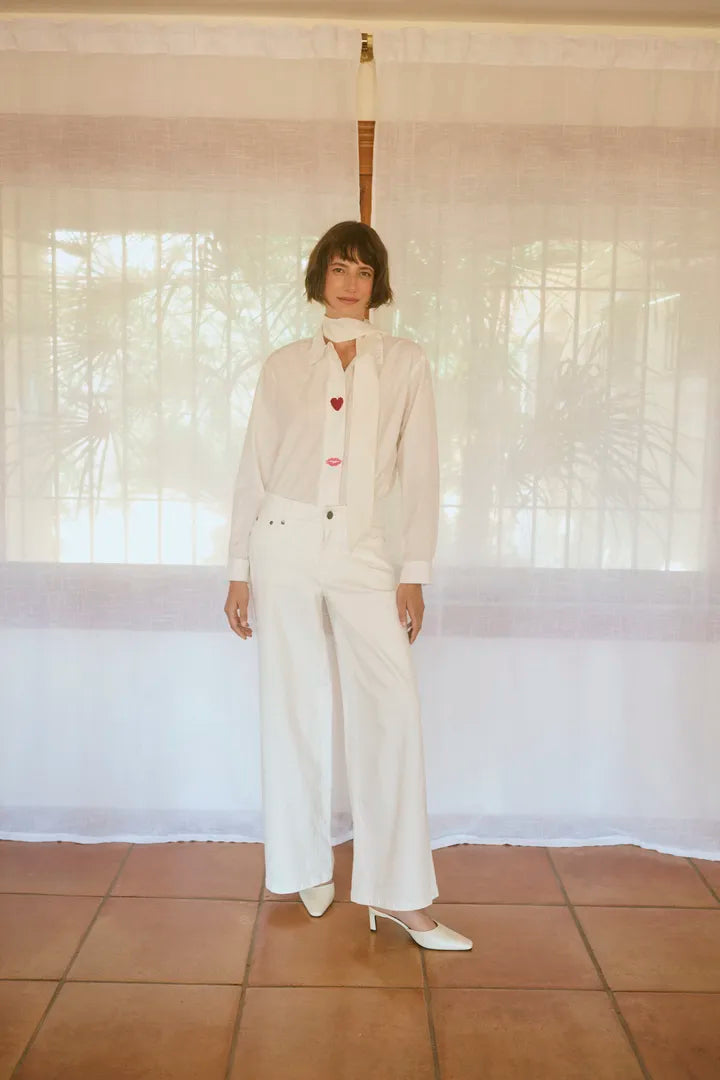Odette Shirt in Spring Gardenia