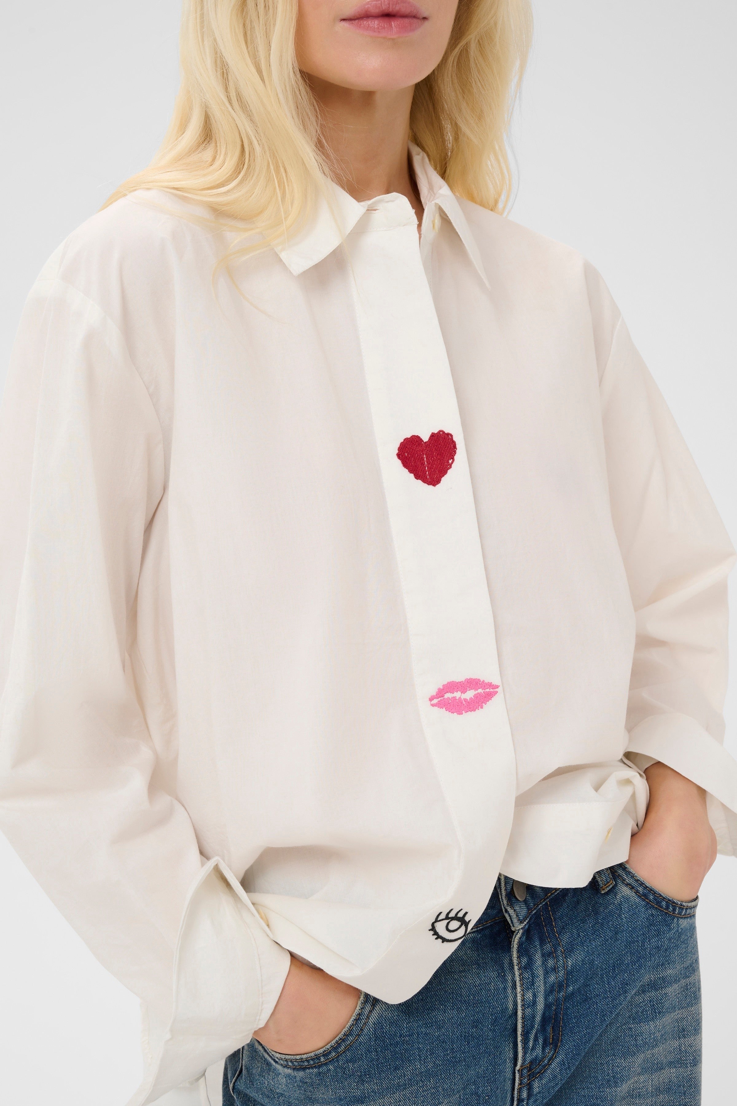 Odette Shirt in Spring Gardenia