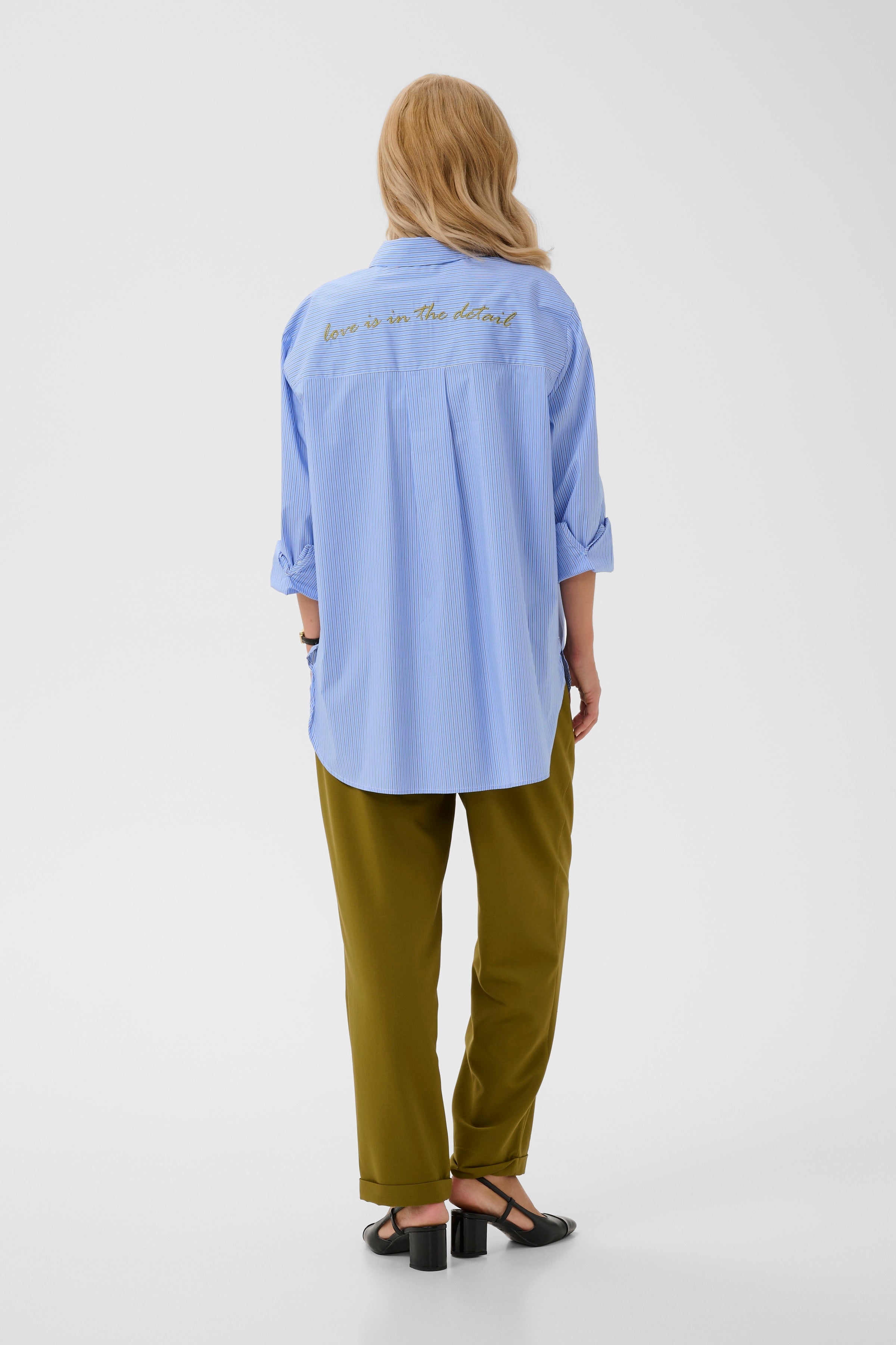 Ebony Shirt in Blue Stripe