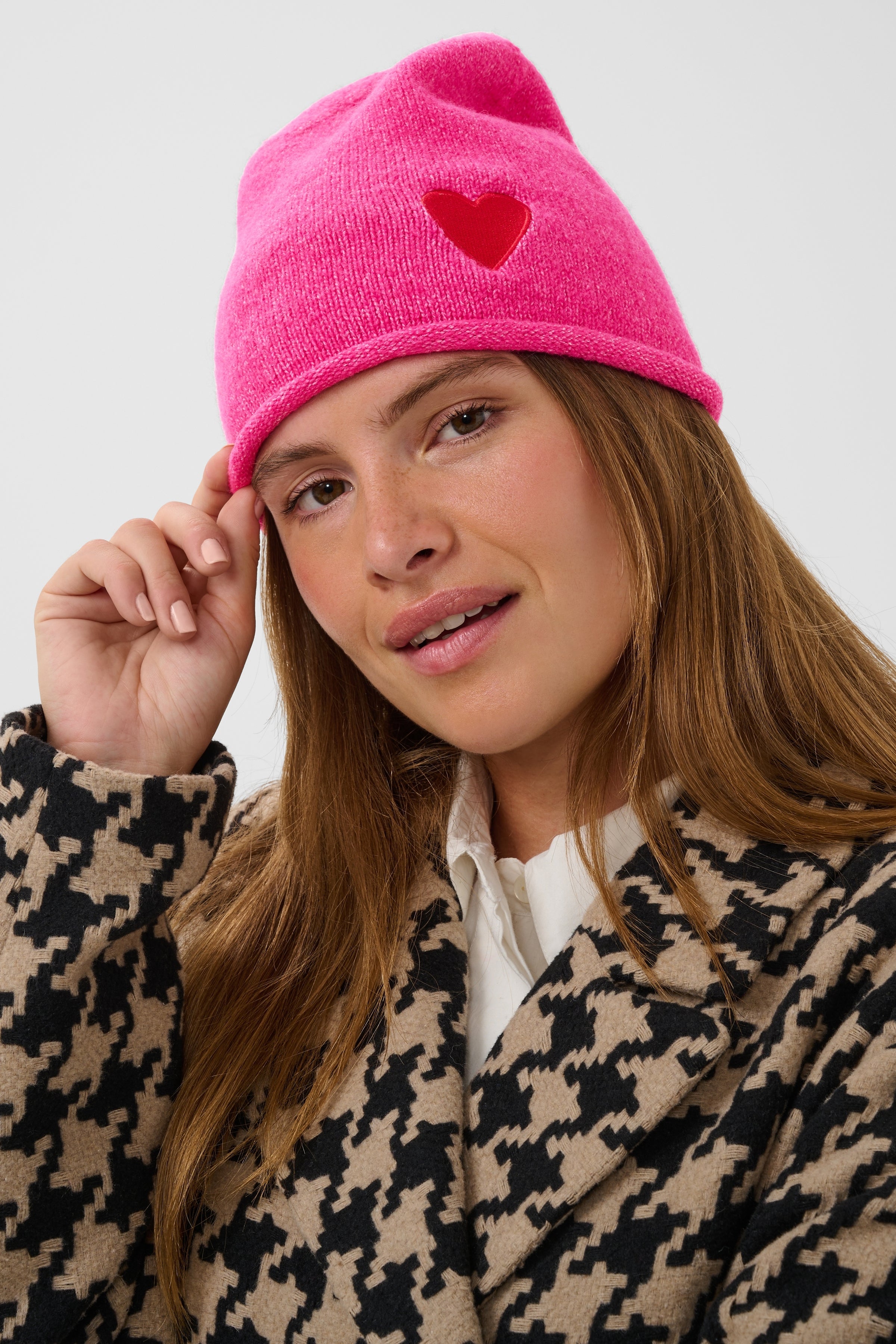 Charlot Beanie in Fandango Pink Melange