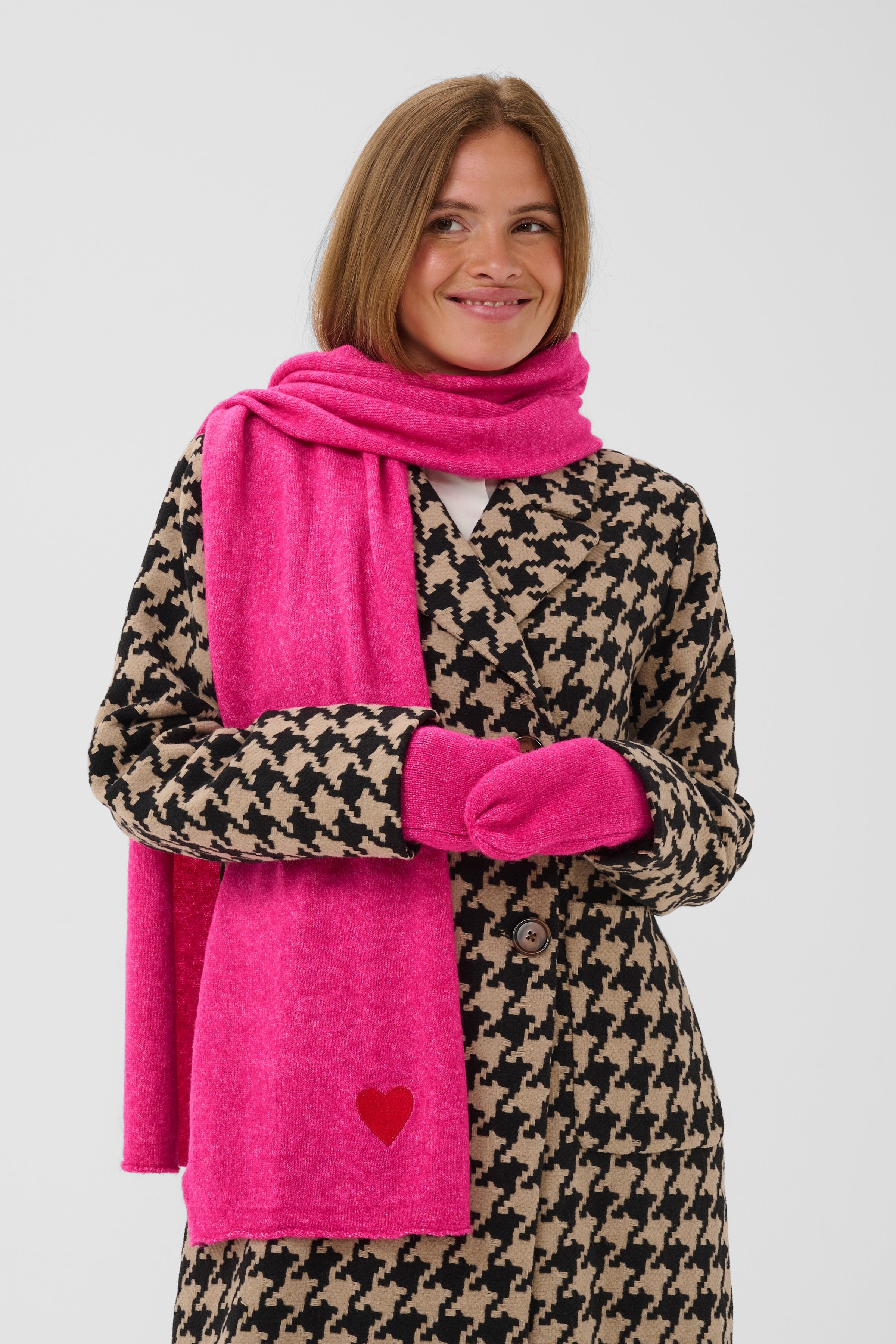 Charlot Scarf in Fandango Pink Melange