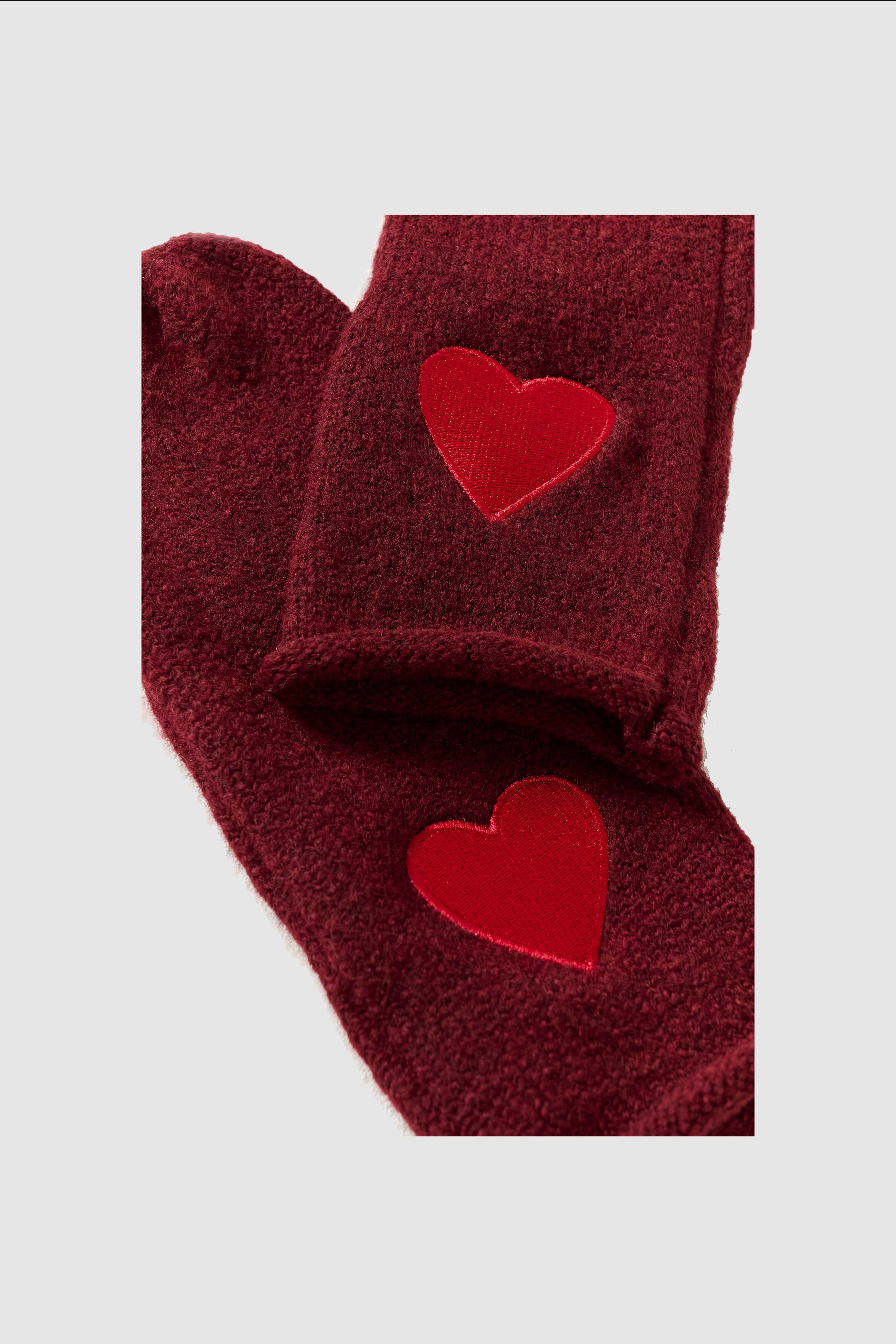 Charlot Mittens in Rio Red Melange