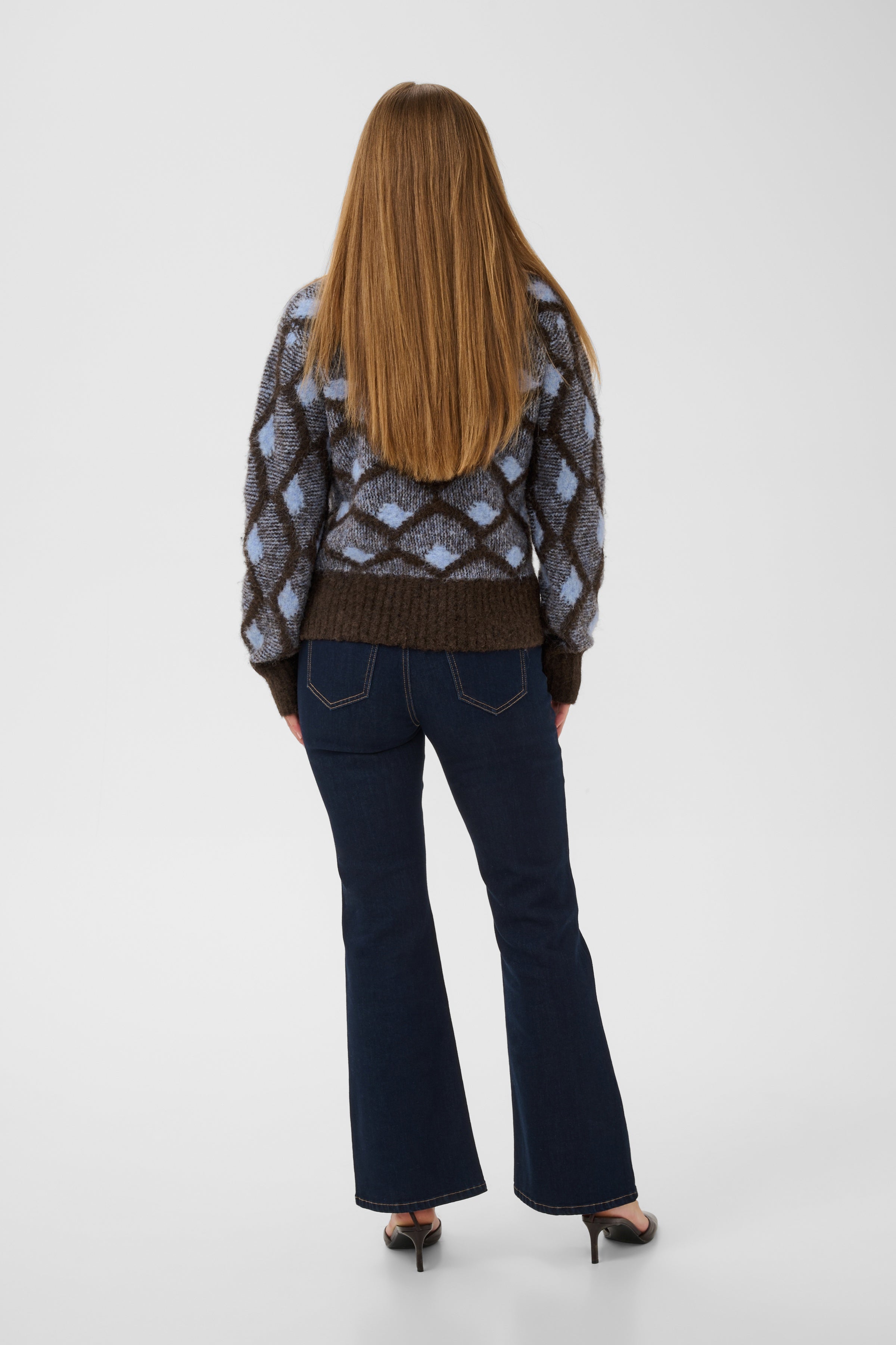 Gilan Pullover in Brown/Blue