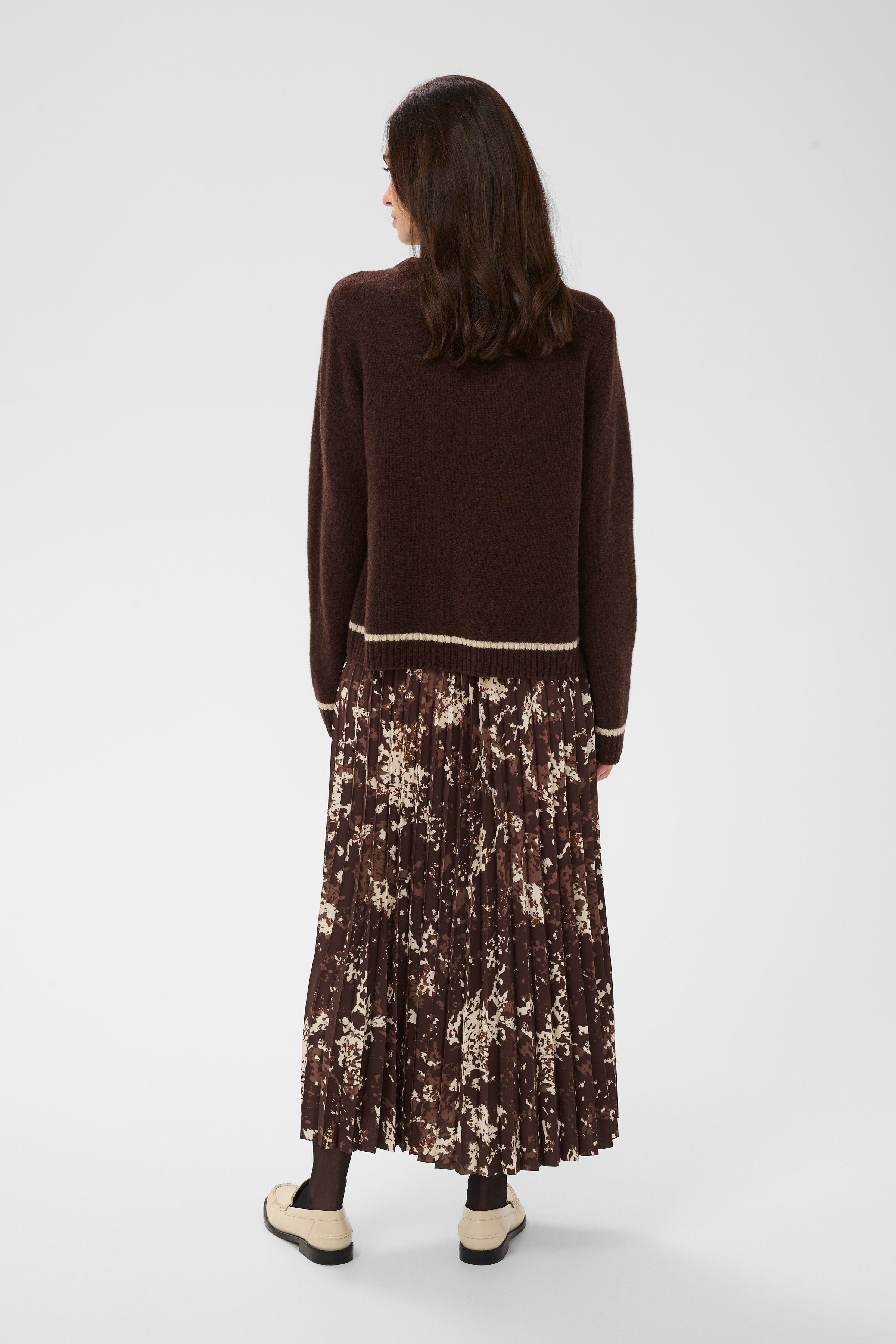 Nova Katrina Cardigan in Coffee Bean Melange