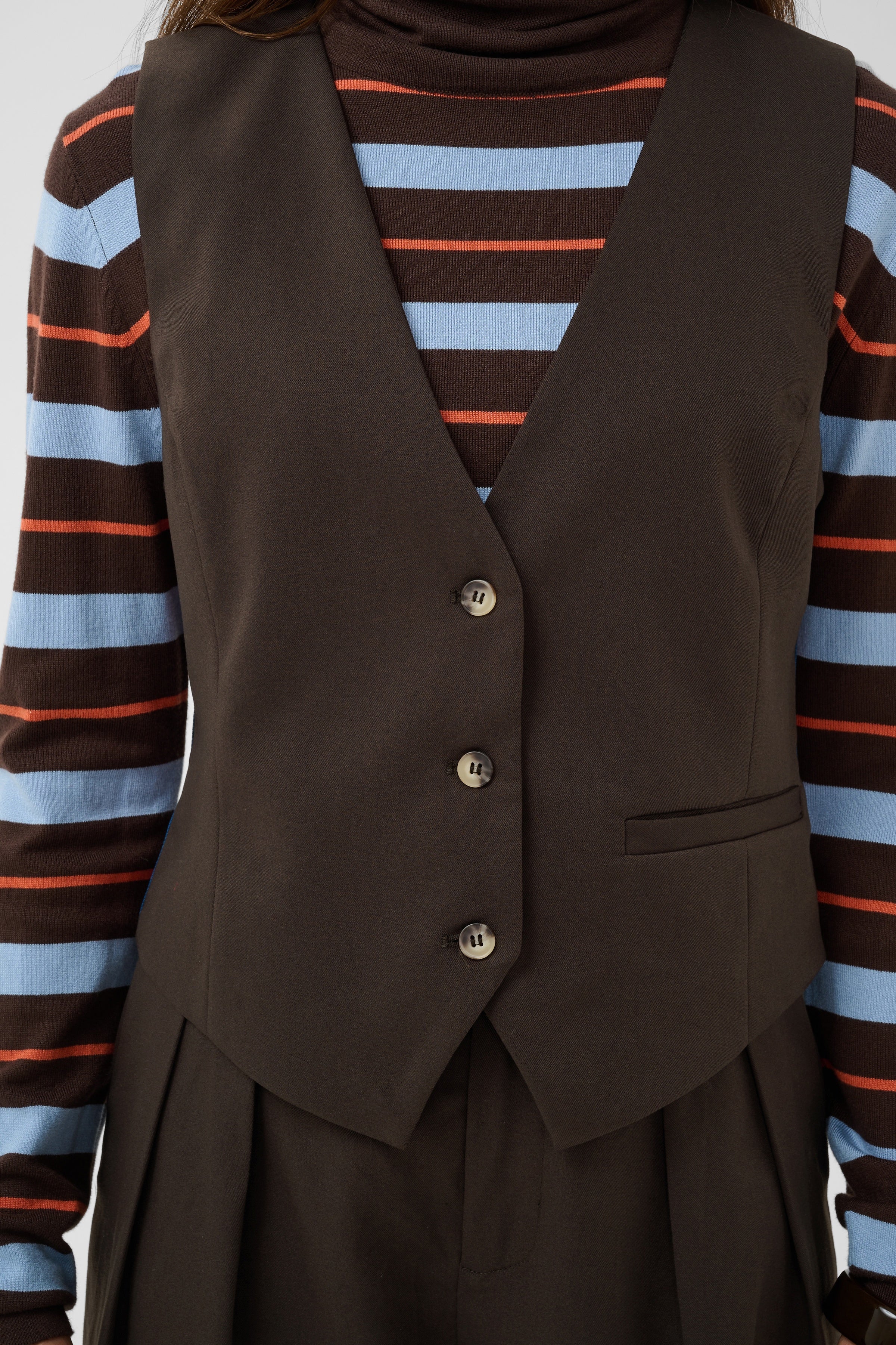 Belsie Waistcoat in Coffee Bean