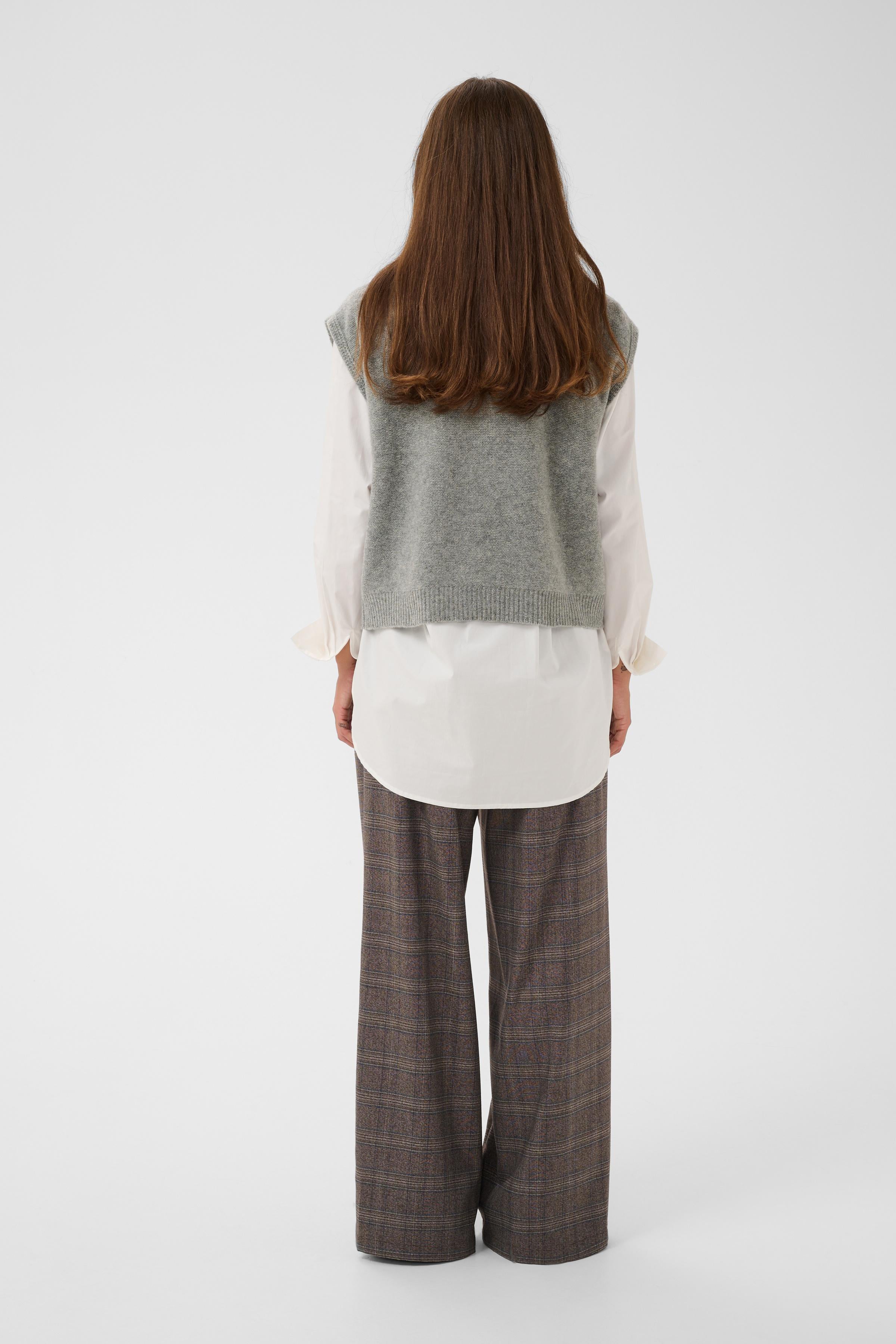 Monia SL Pullover in Mid Grey Melange