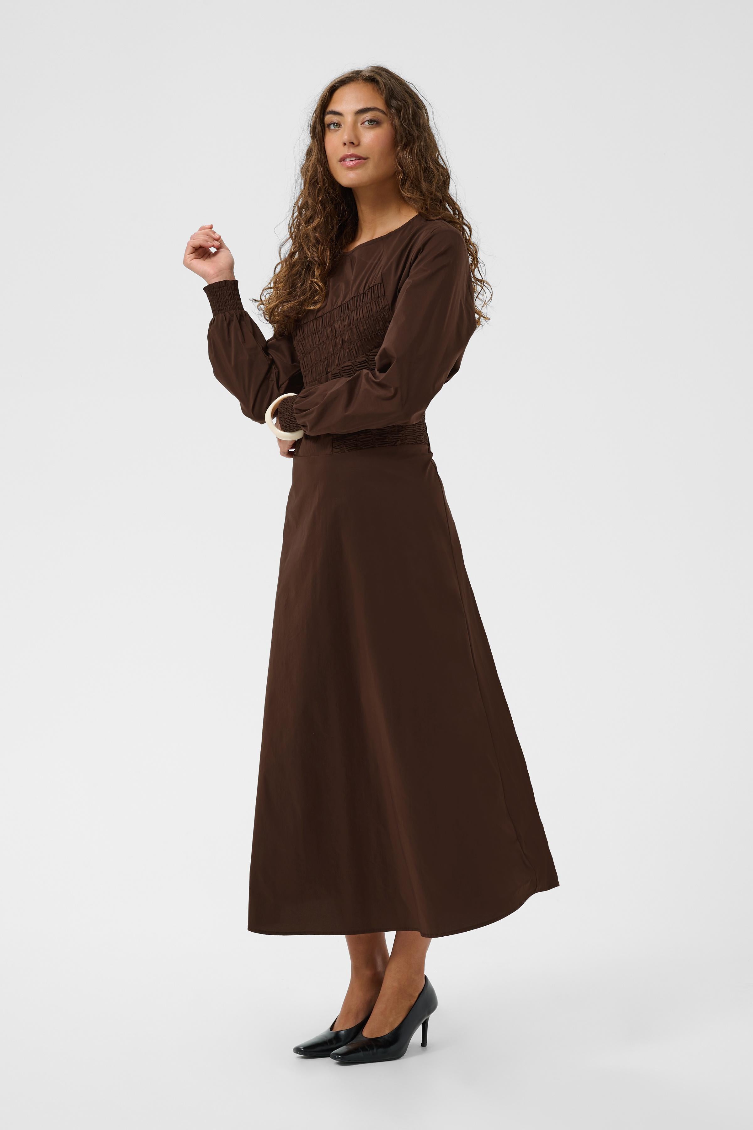 Ajda Antoinett Dress in Coffee Bean