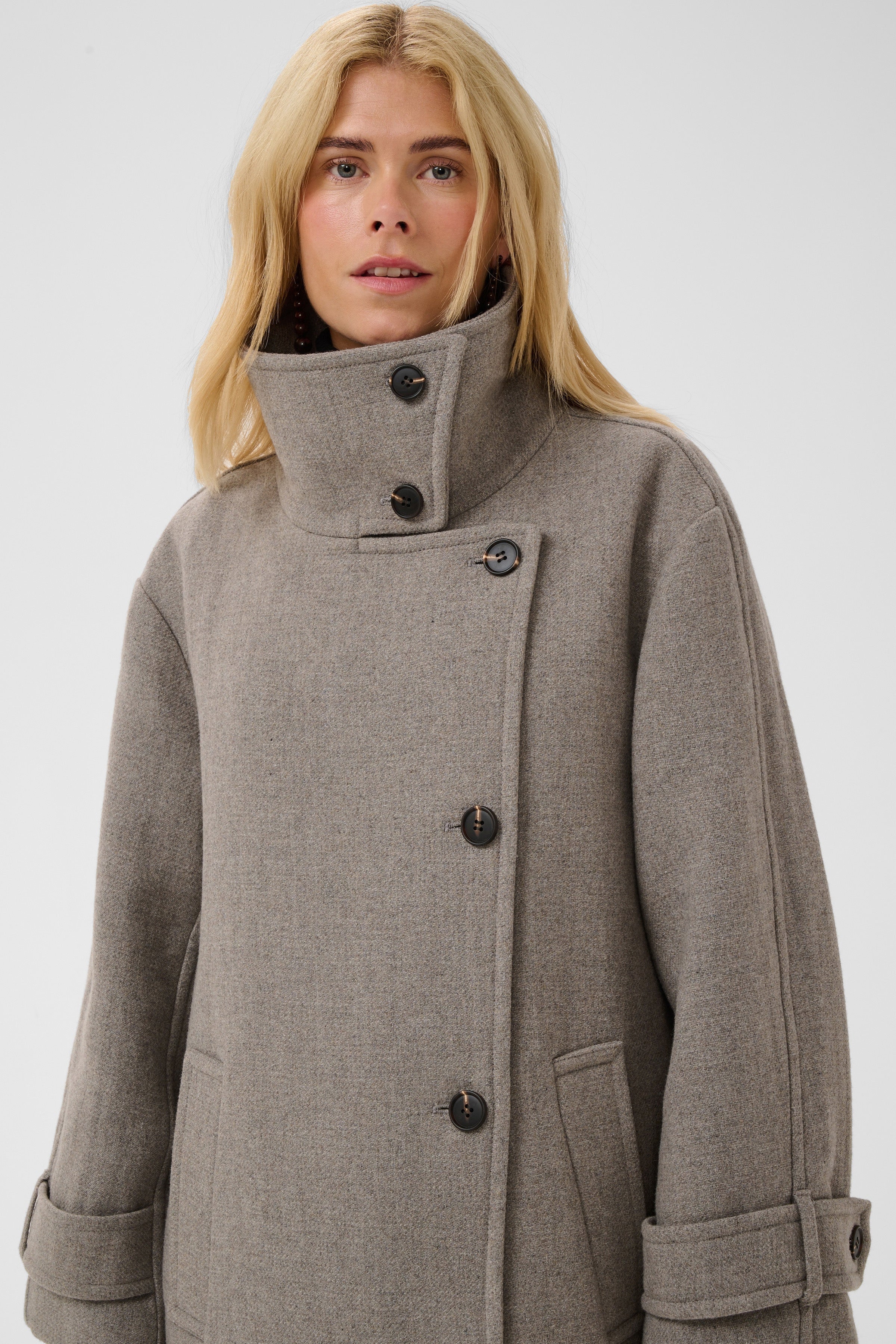 Celica Coat in Dune Melange