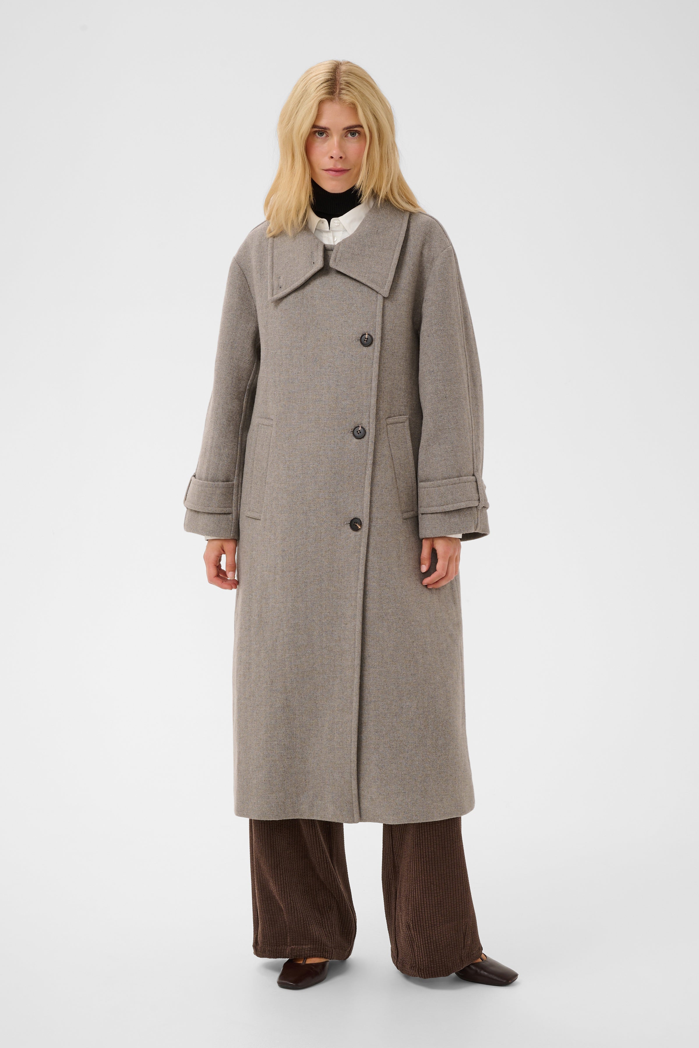 Celica Coat in Dune Melange
