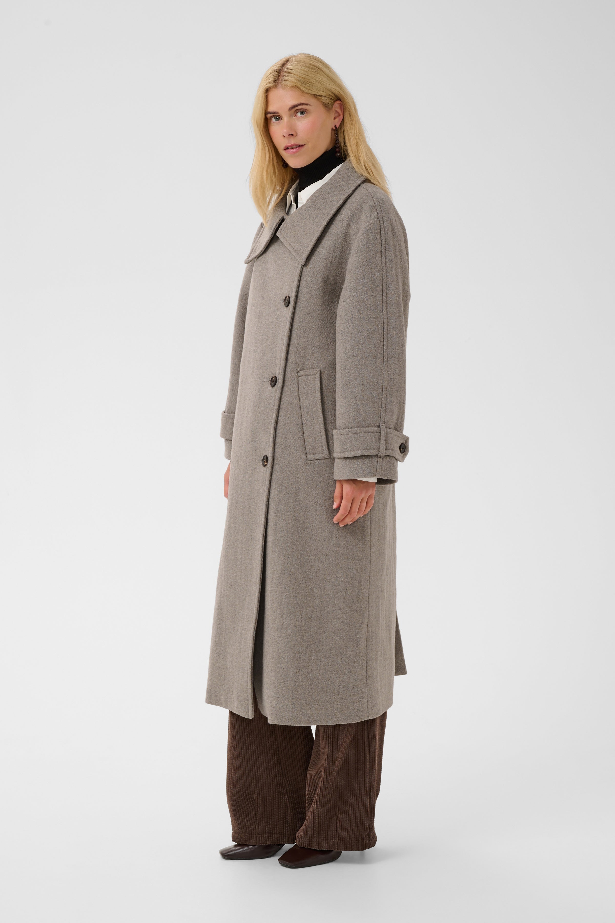 Celica Coat in Dune Melange