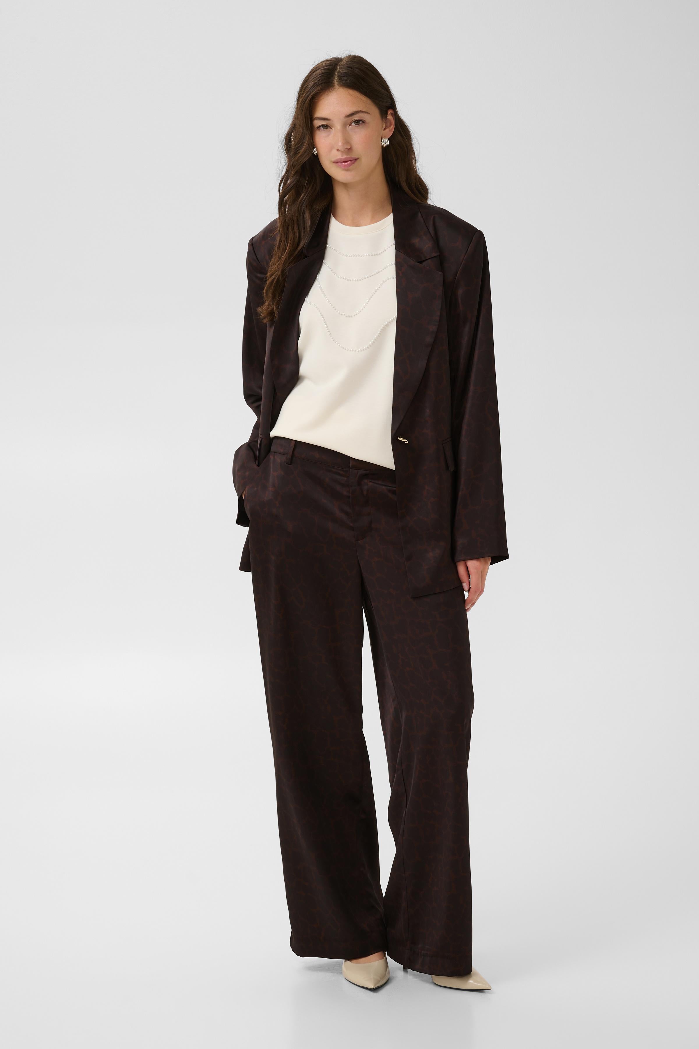 Gry Pants in Brown Leopard