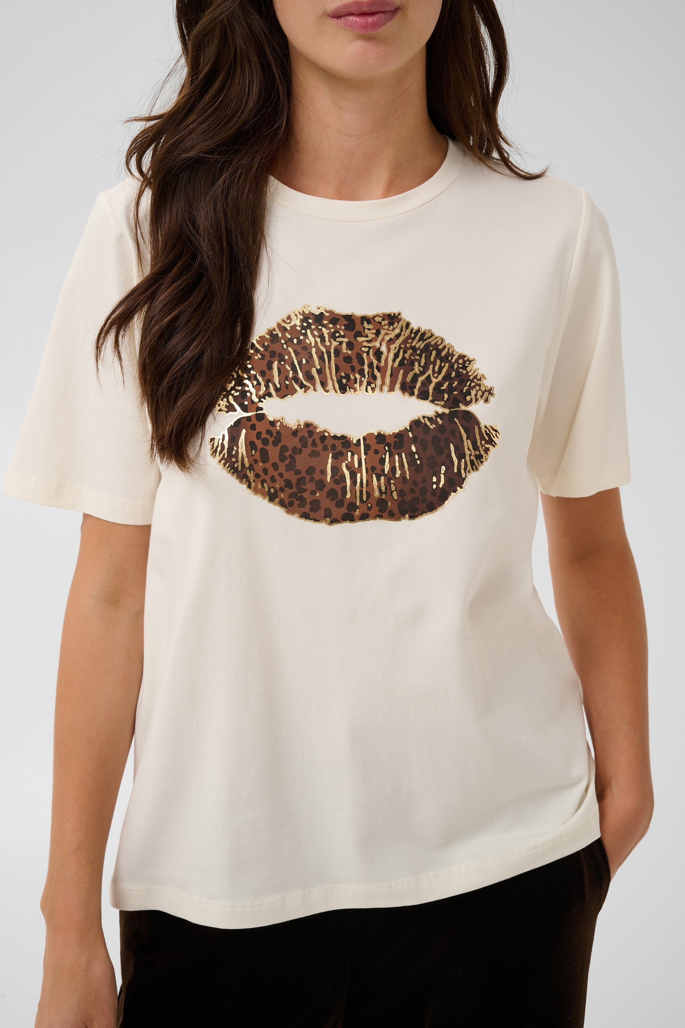 Musa Gith T-Shirt in Gardenia Leopard