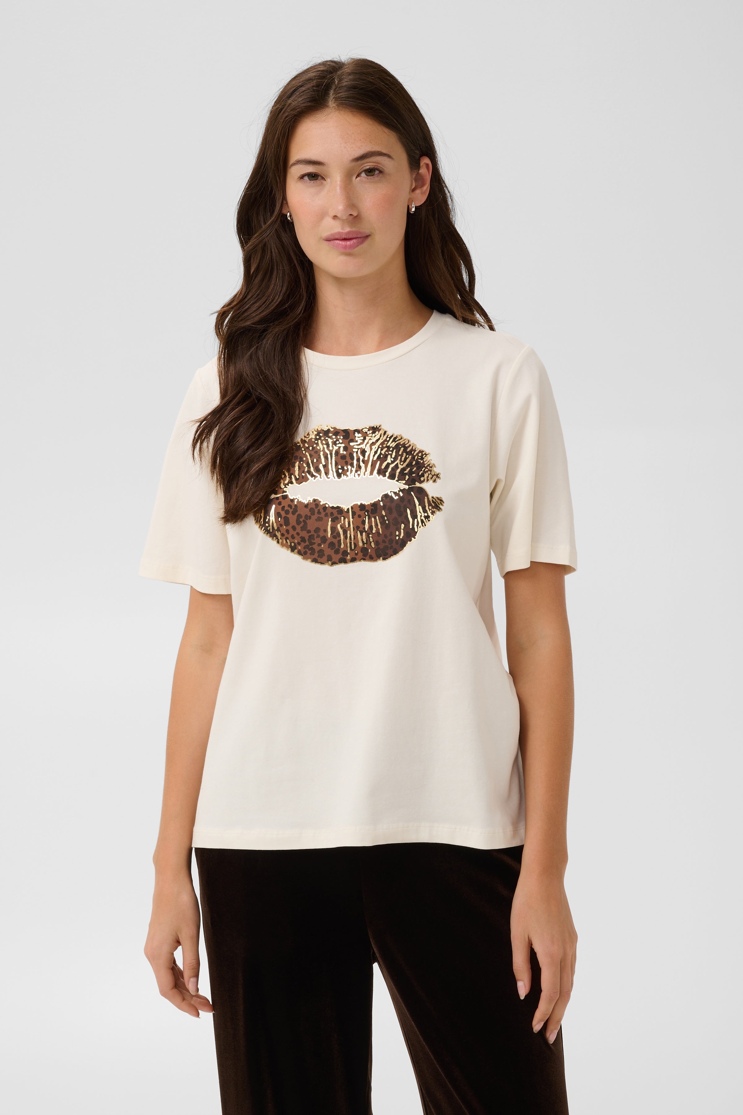 Musa Gith T-Shirt in Gardenia Leopard