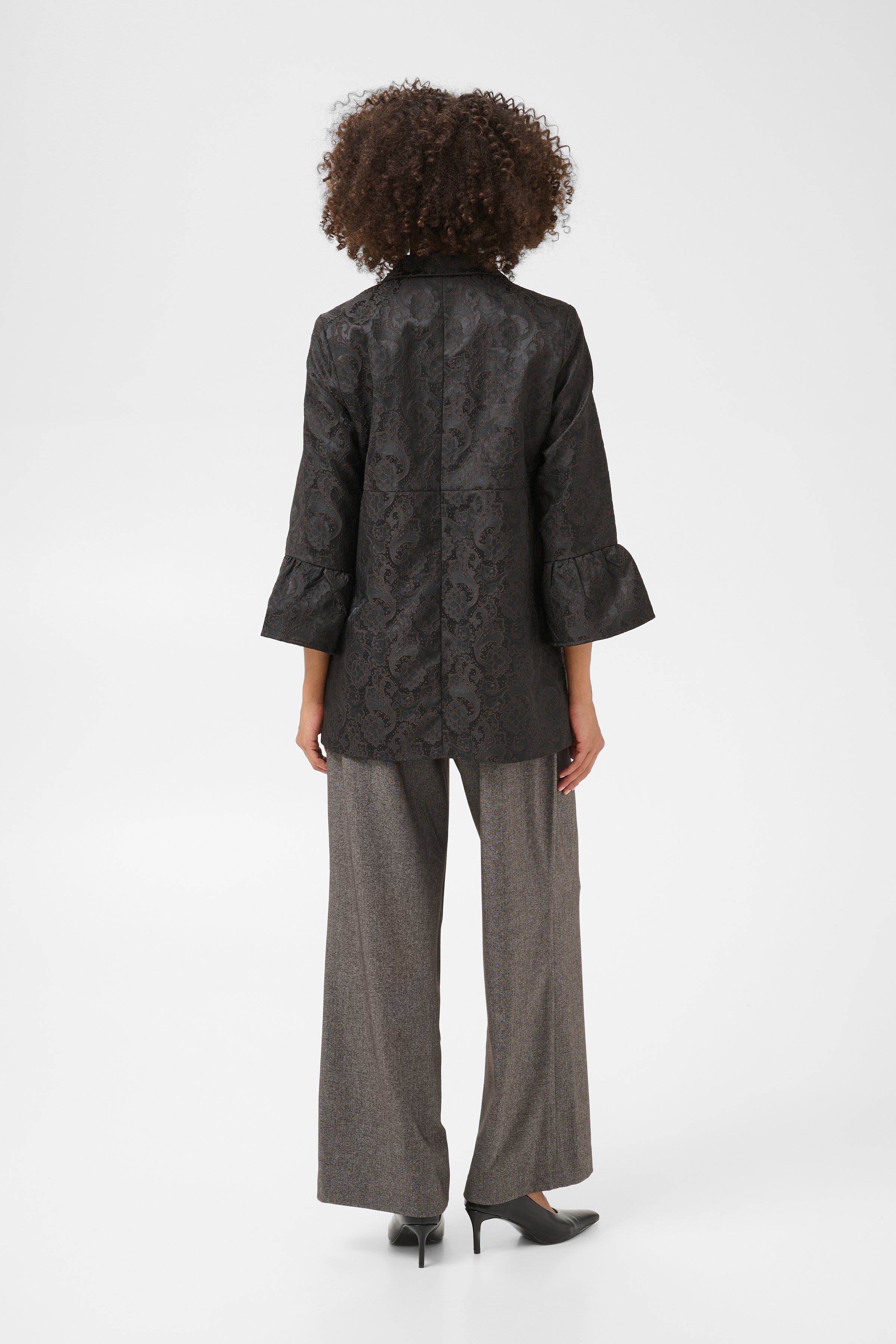 Gilana Jacket in Black/Brown