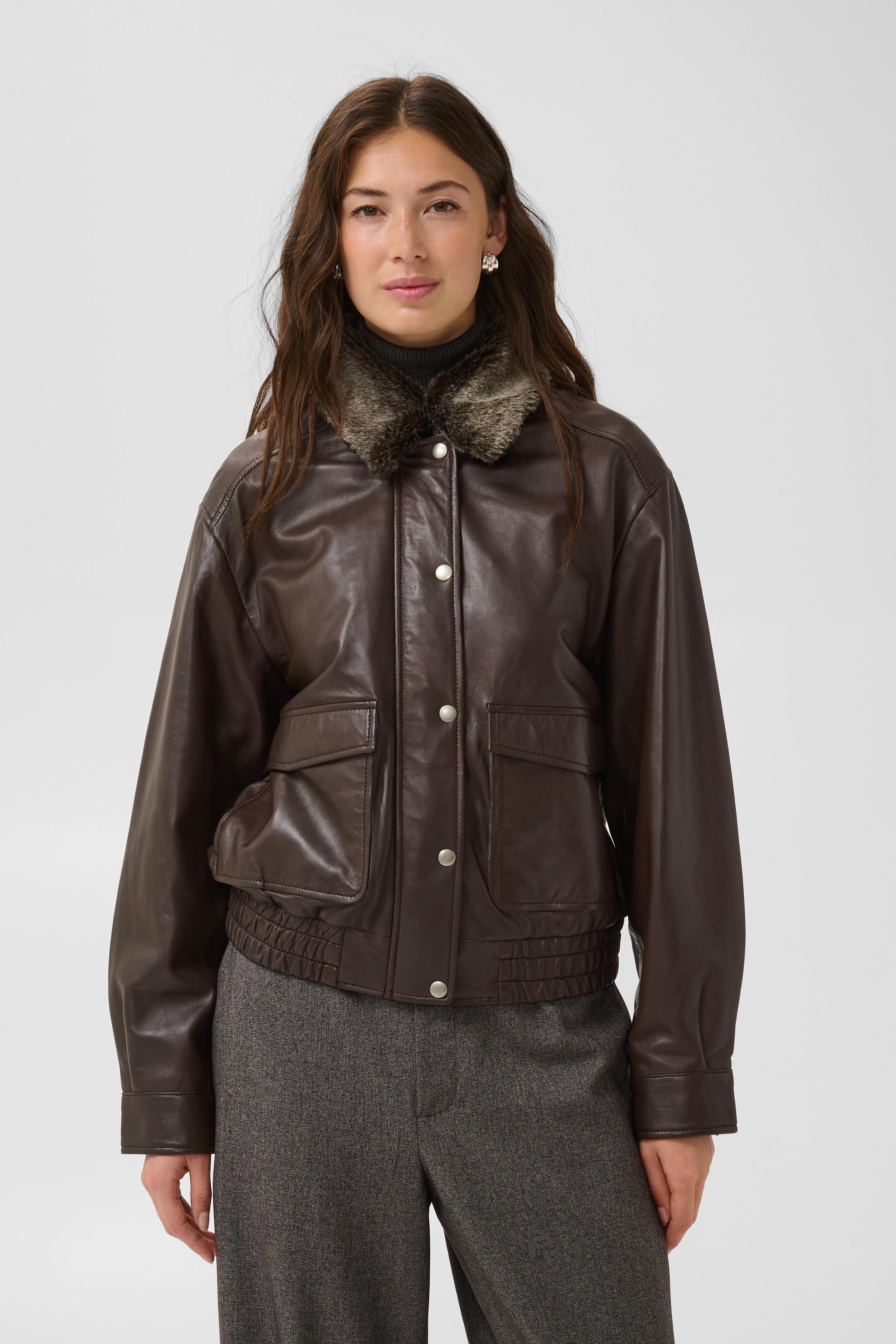 Borgny Canja Jacket in Coffee Bean