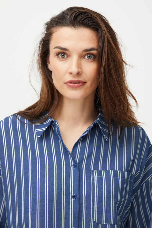 Rebecca Shirt in Blue Bonnet