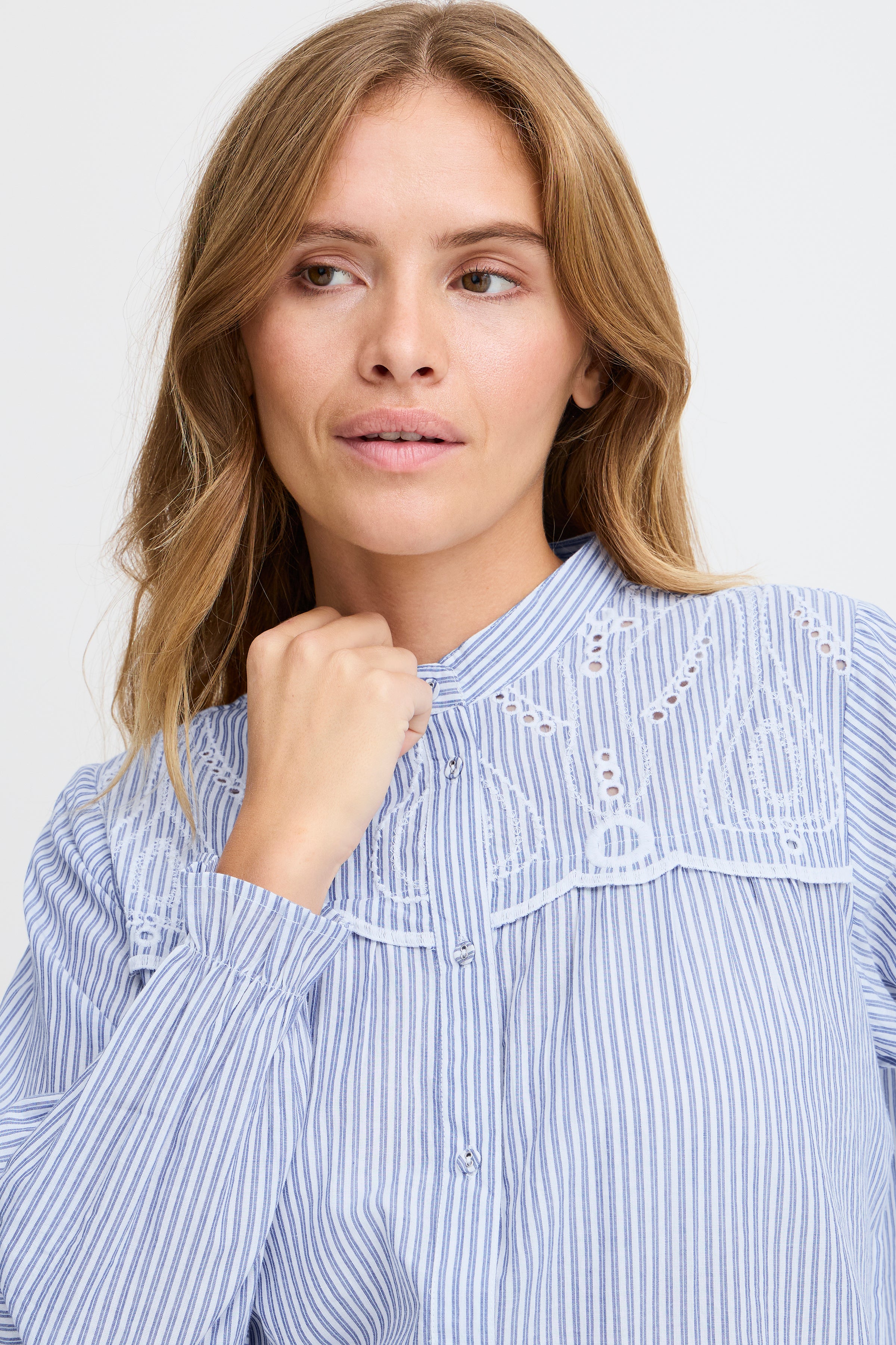 Lydia Shirt in Blue Stripped