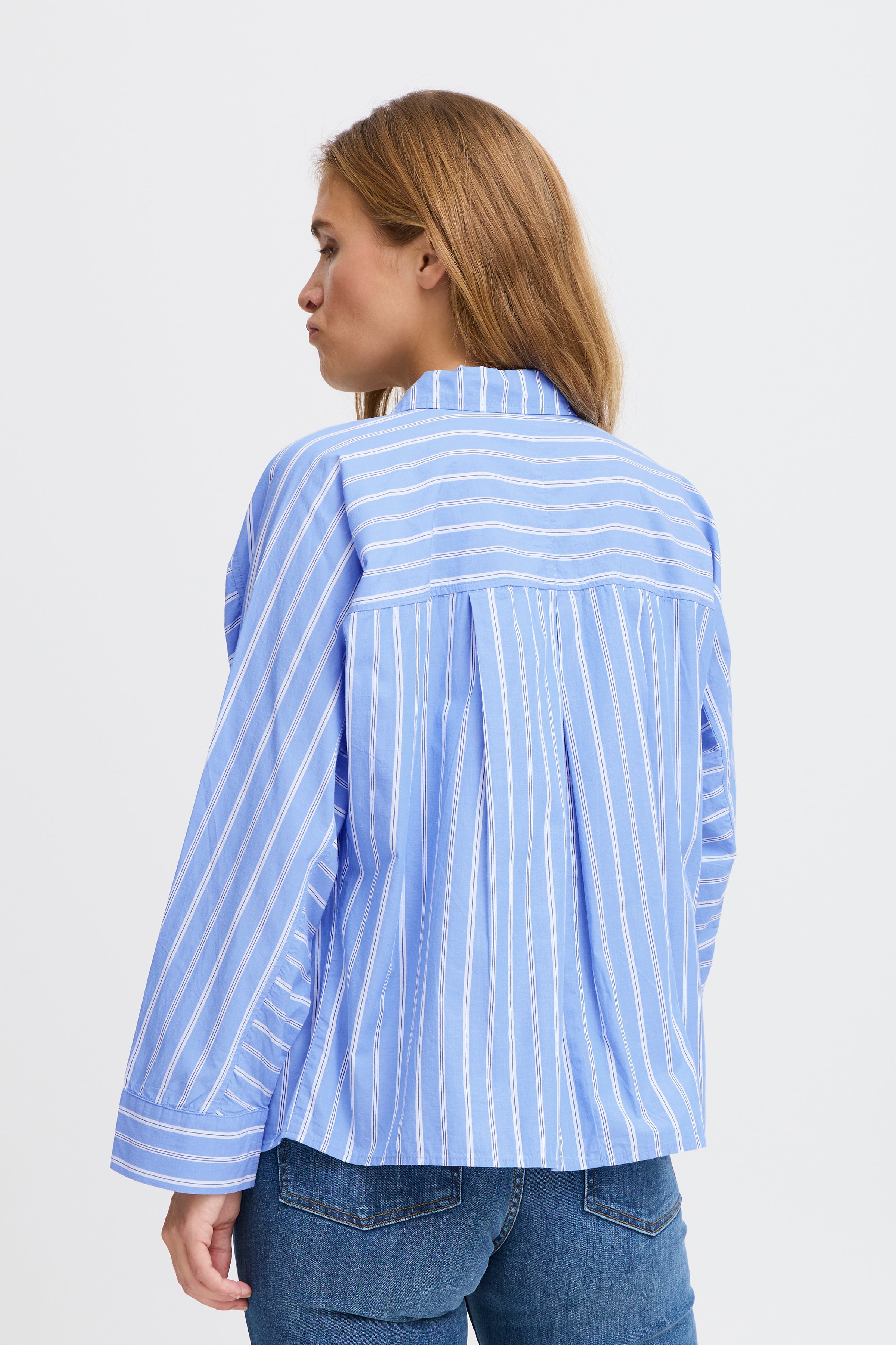 Maiken Shirt in Marina Blue Stripe