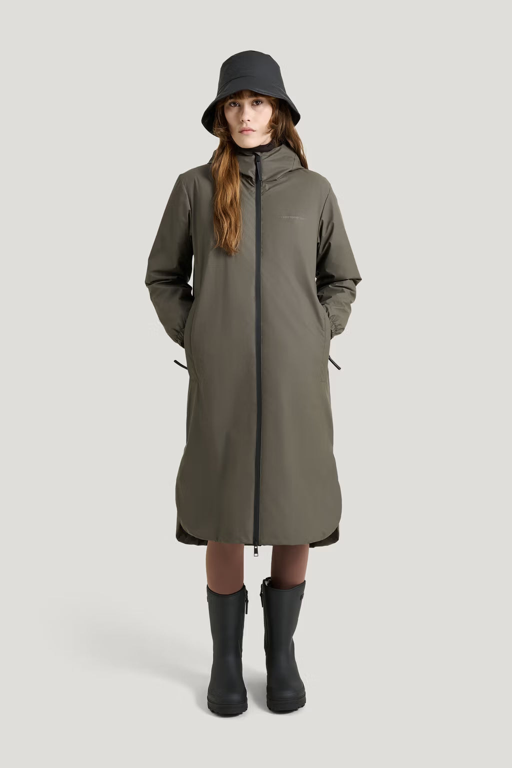 Ruby Raincoat in Grey