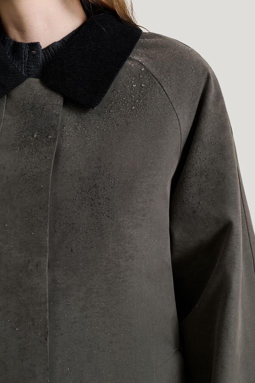 Dawn Coat in Beluga Grey