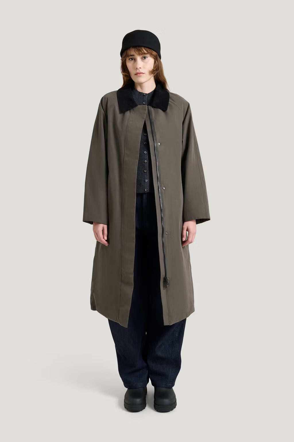 Dawn Coat in Beluga Grey