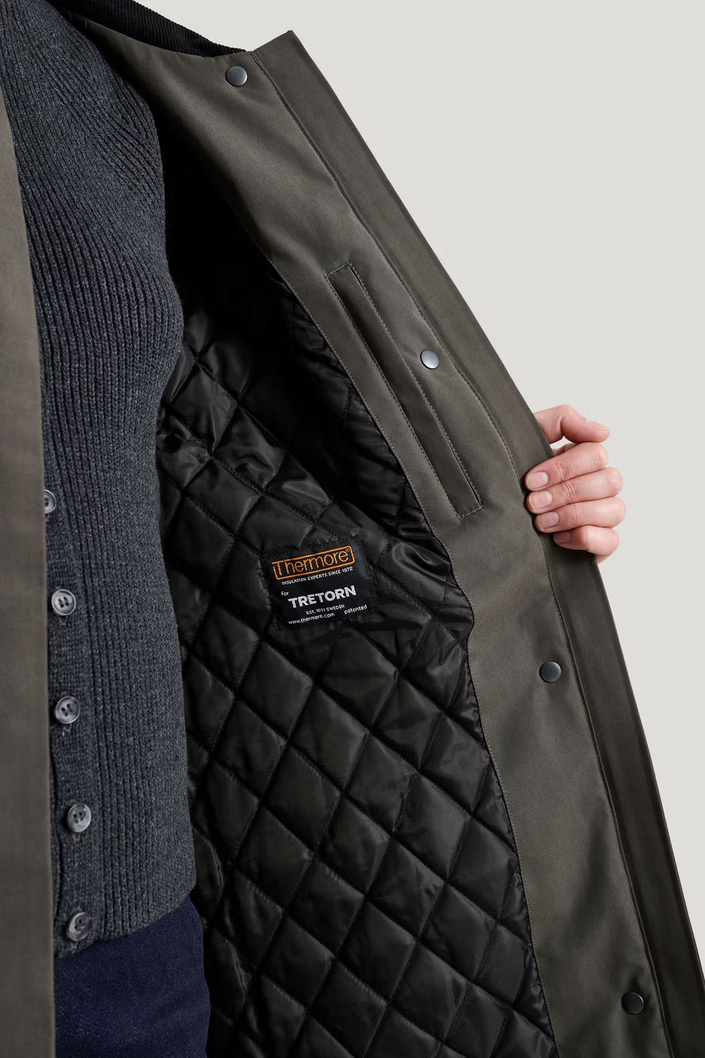 Dawn Coat in Beluga Grey