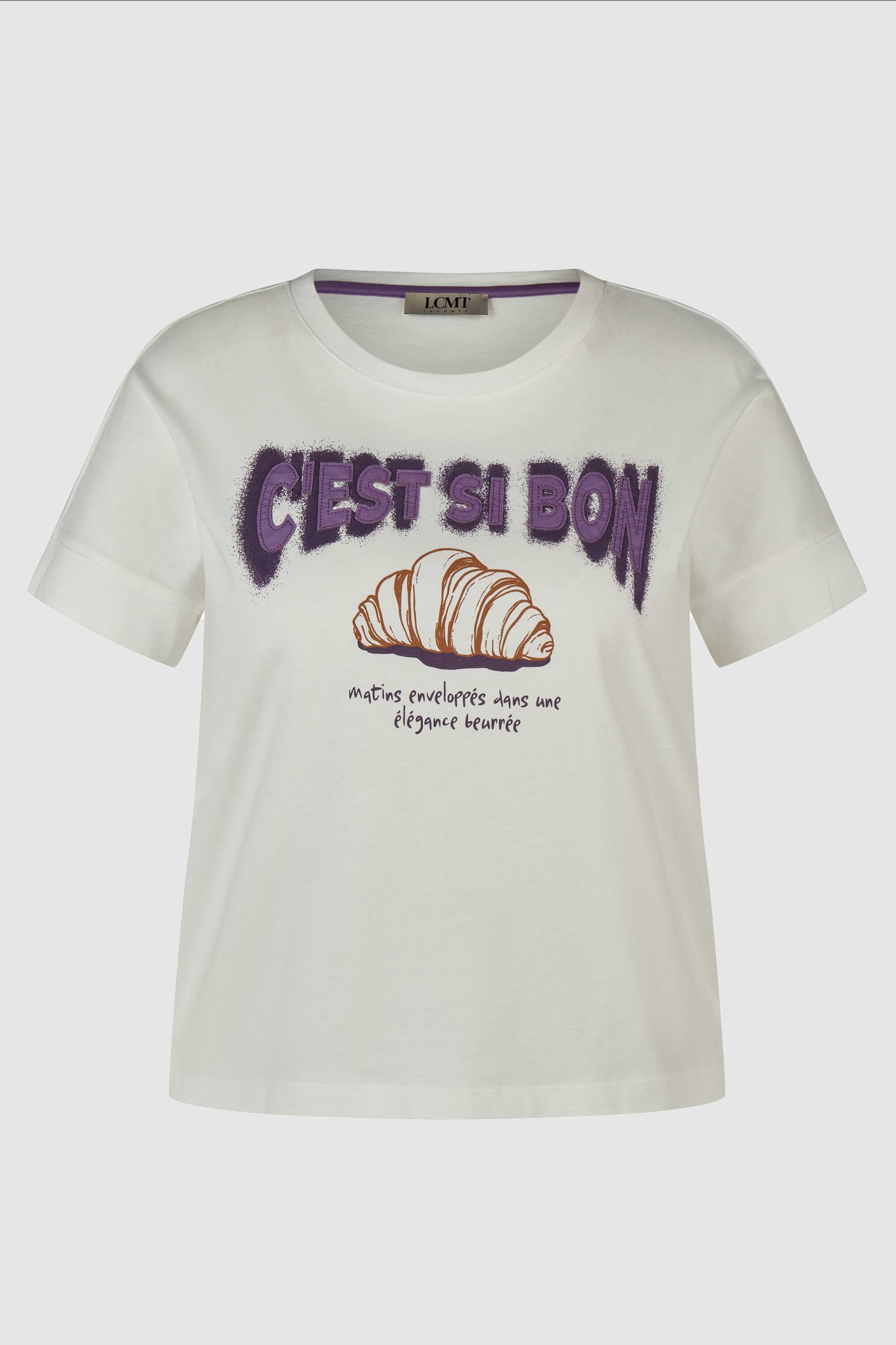 Croissant Graphic T-Shirt in Nature
