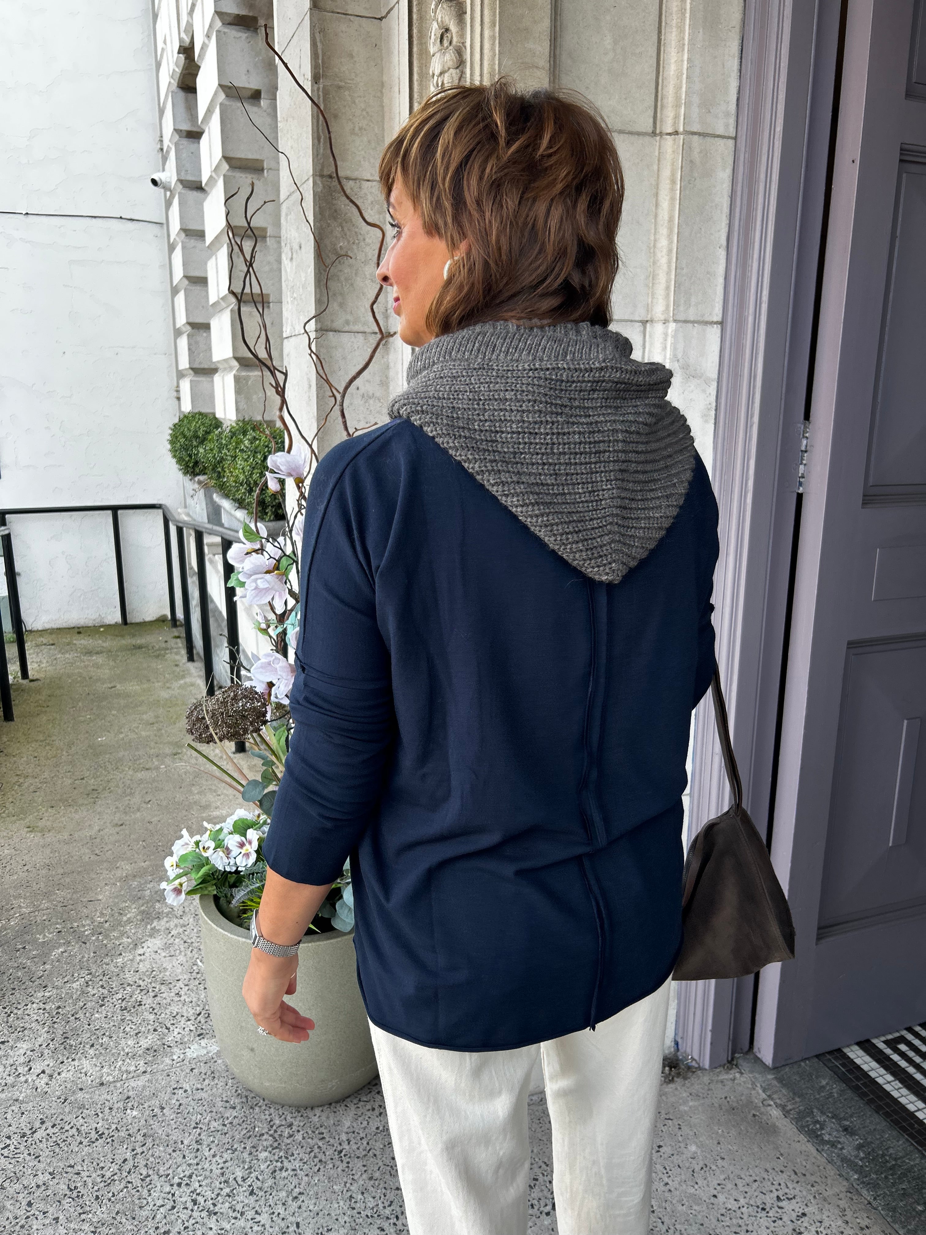 Myriade Knit Hood in Taupe