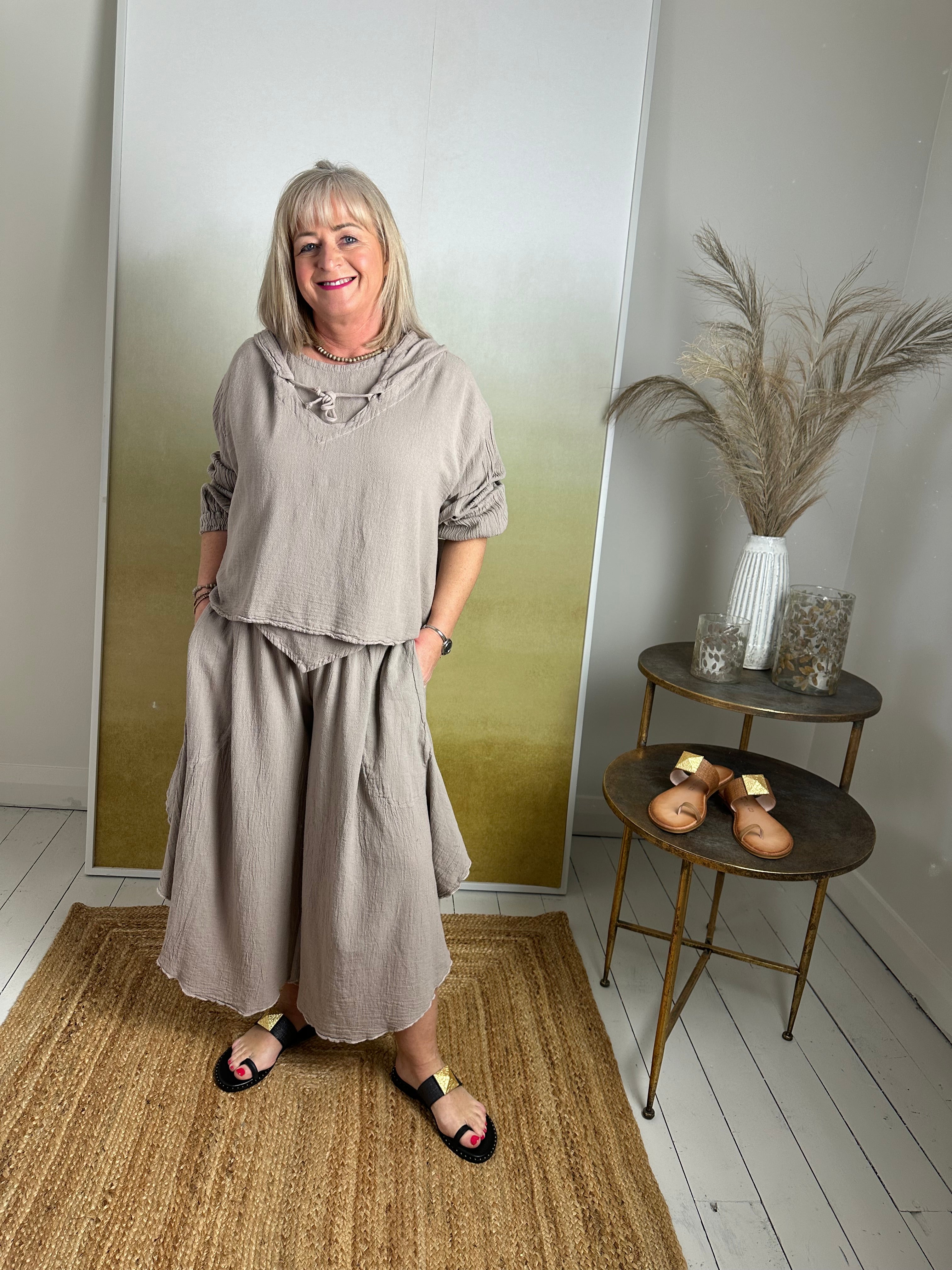 Wednesday Culottes in Taupe