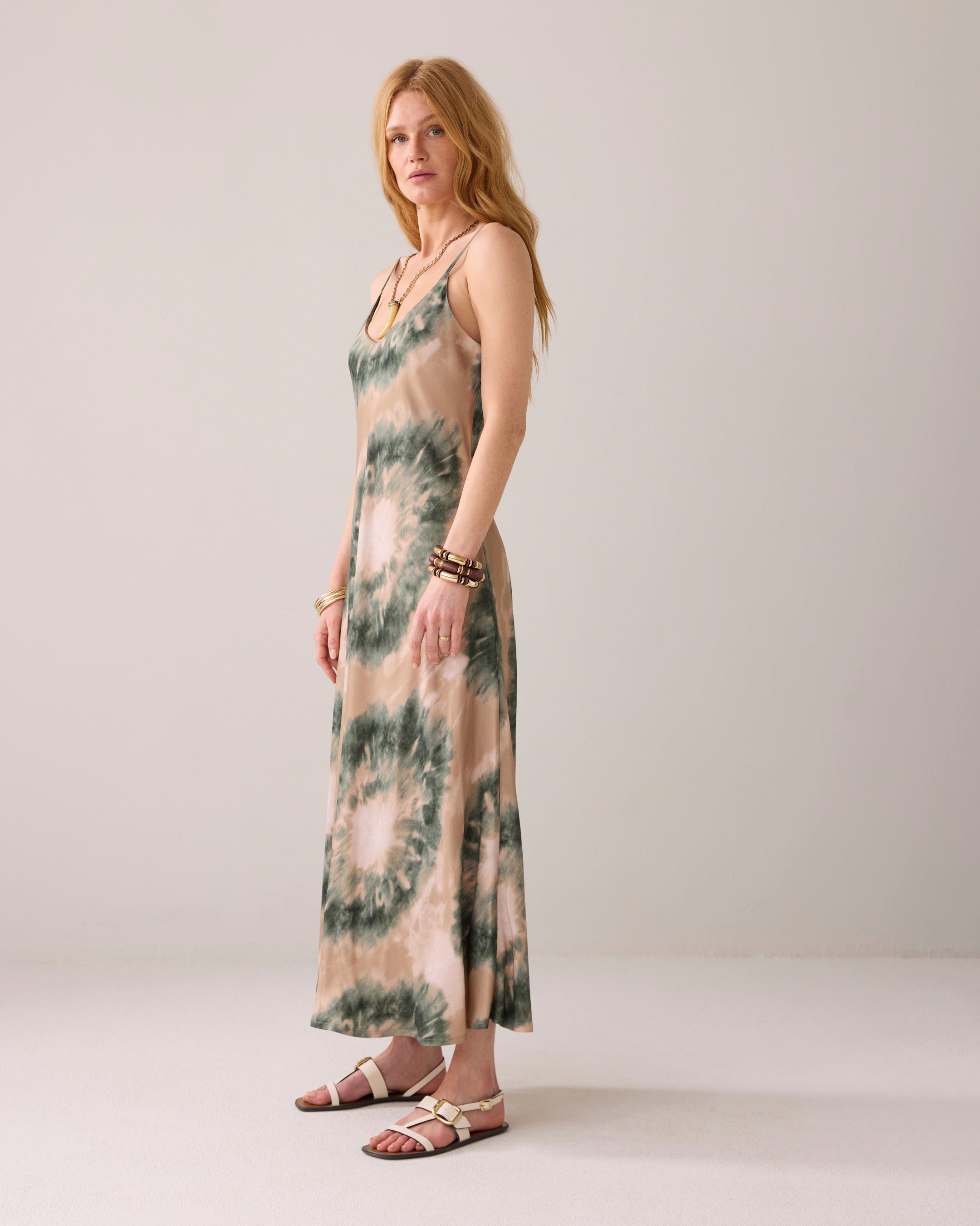 Tie Dye Dress in Sea Glass