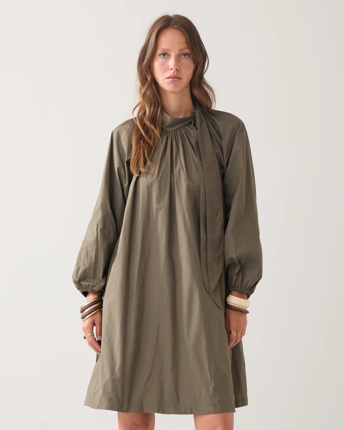 Taft Dress in Dark Camo