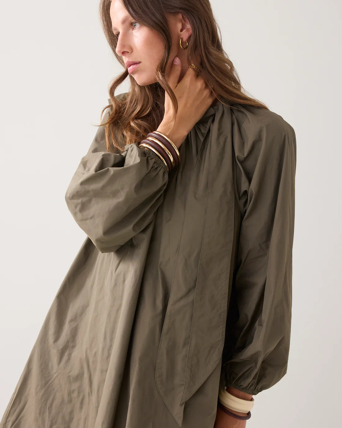 Taft Dress in Dark Camo