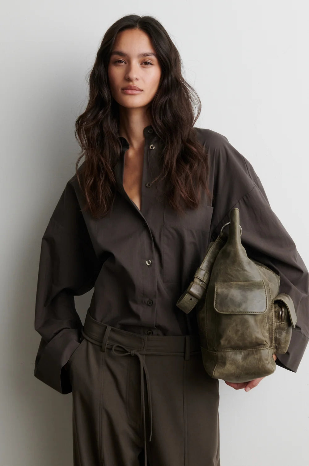 Lanna Shirt in Black Olive