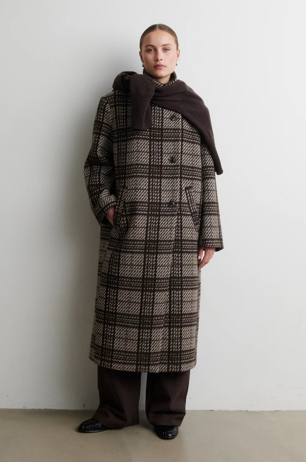 Loire Coat in Demitasse