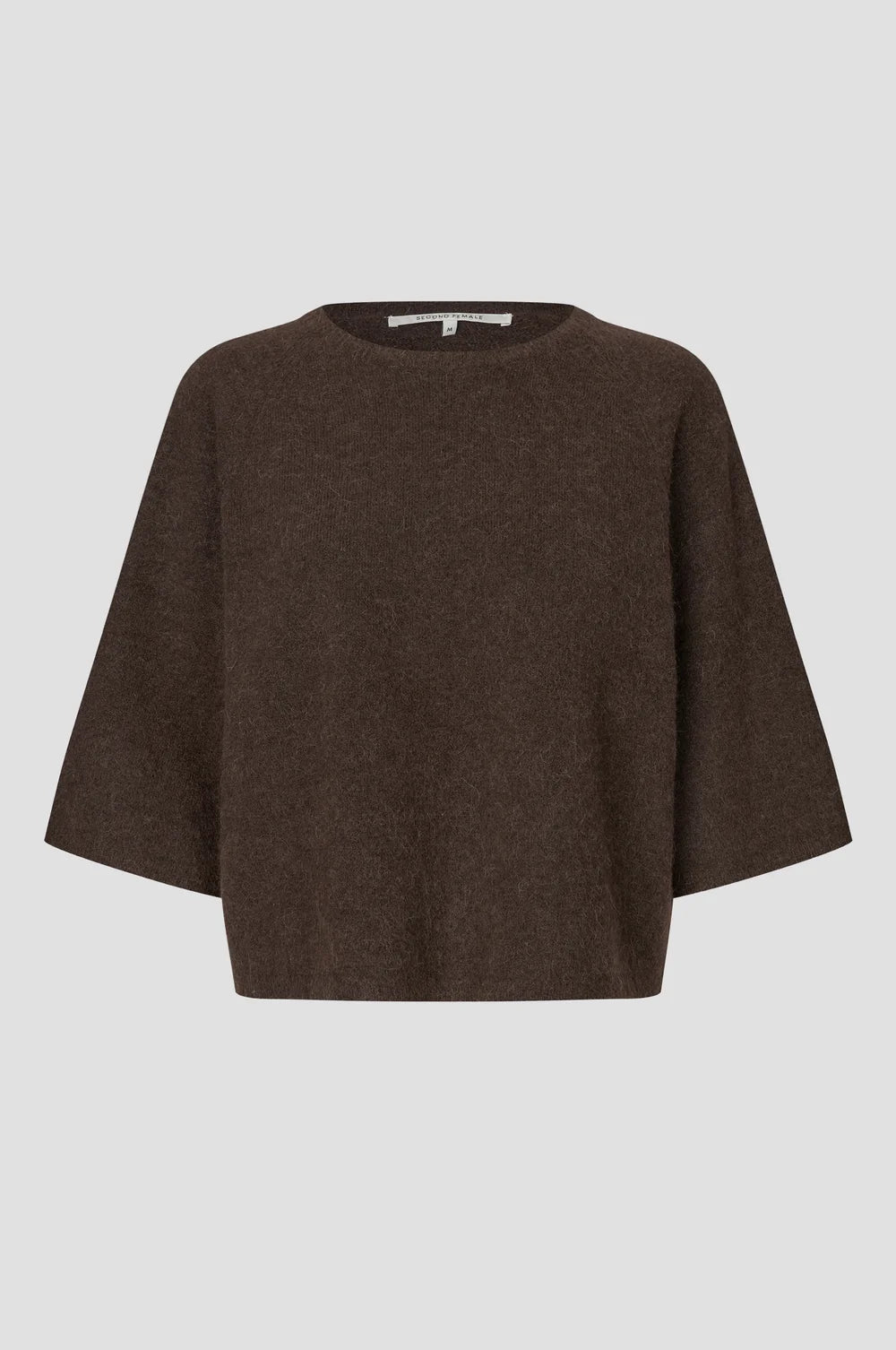 Gabby Knit Ss O-Neck in Demitasse
