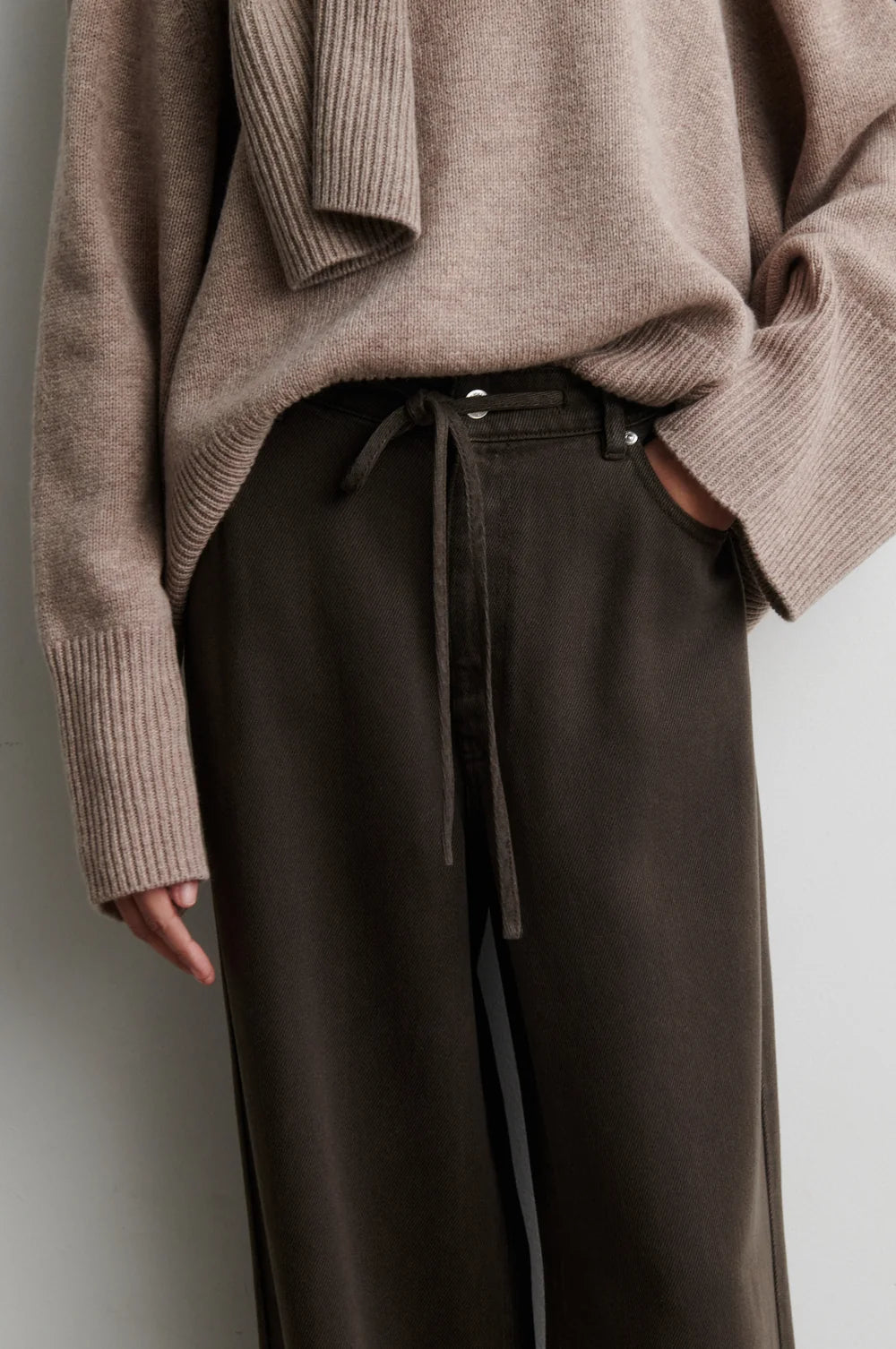 Irven Denim Jeans in Black Olive