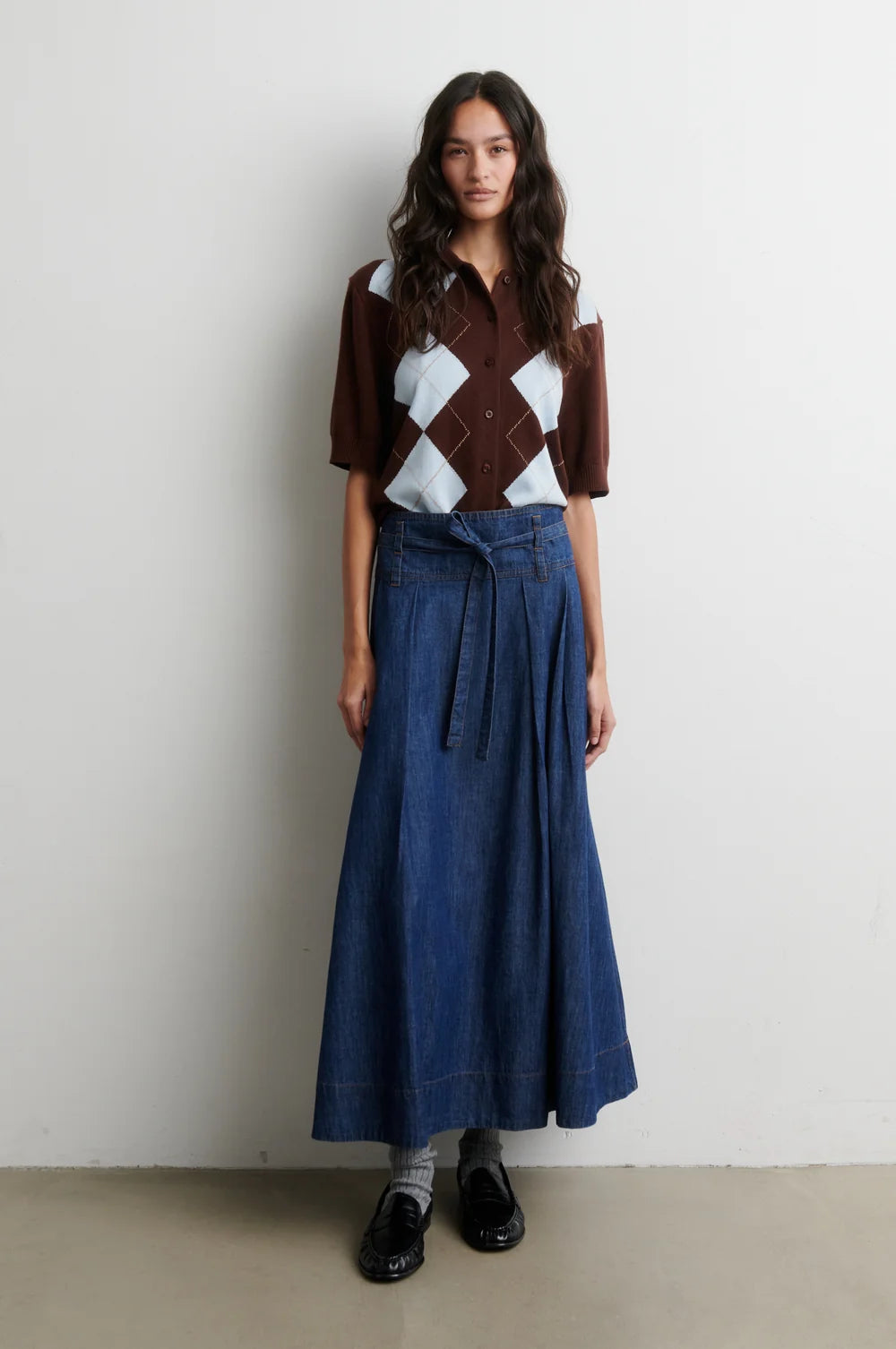 Shailene Knit Cardigan in Demitasse