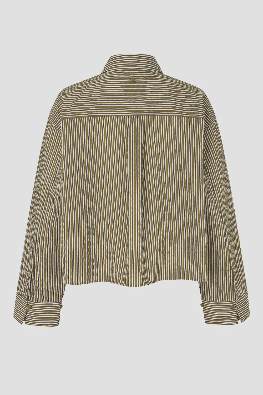 Vena Cropped Shirt in Camel