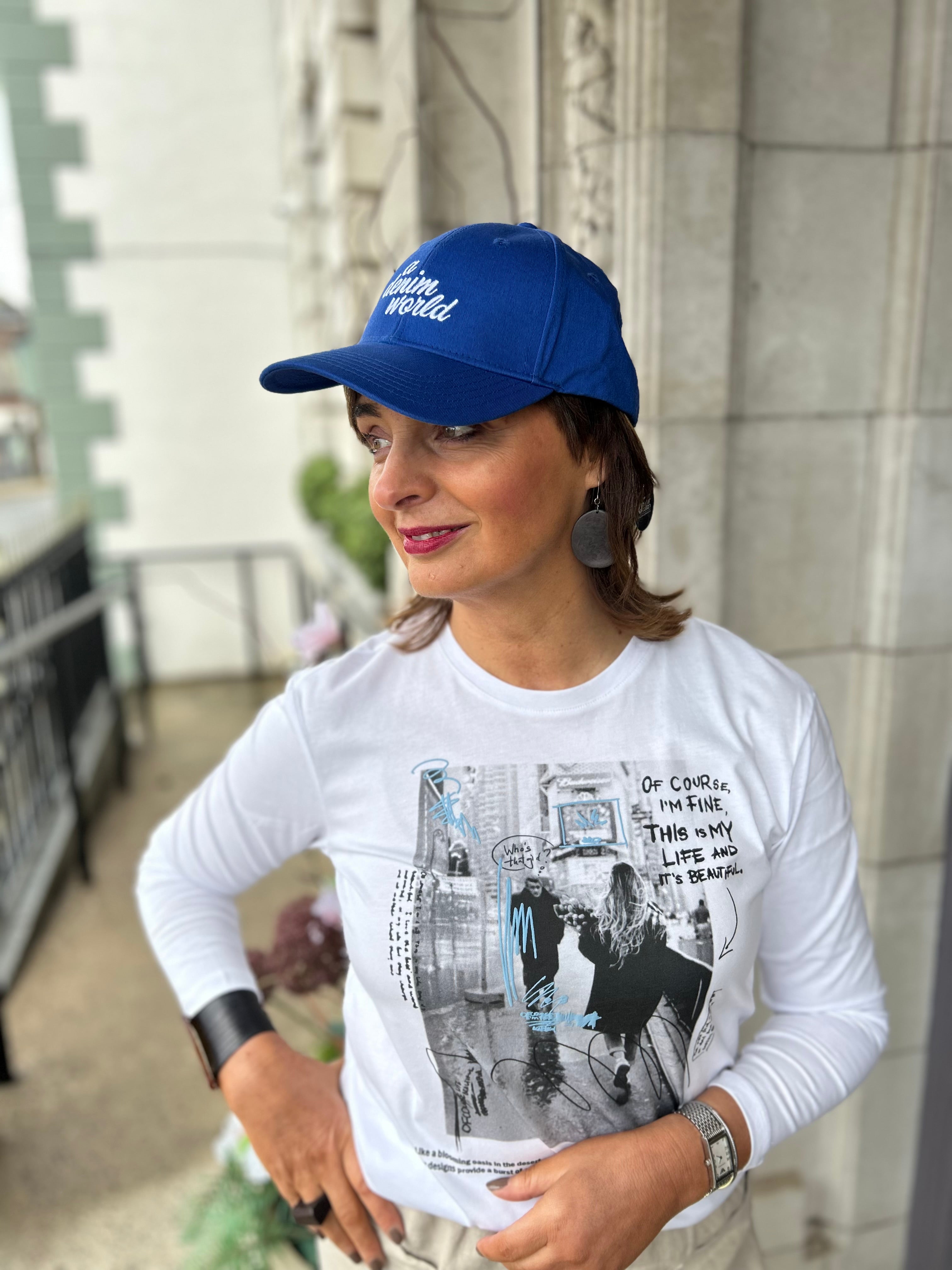 Alvina Cap in Dazzling Blue