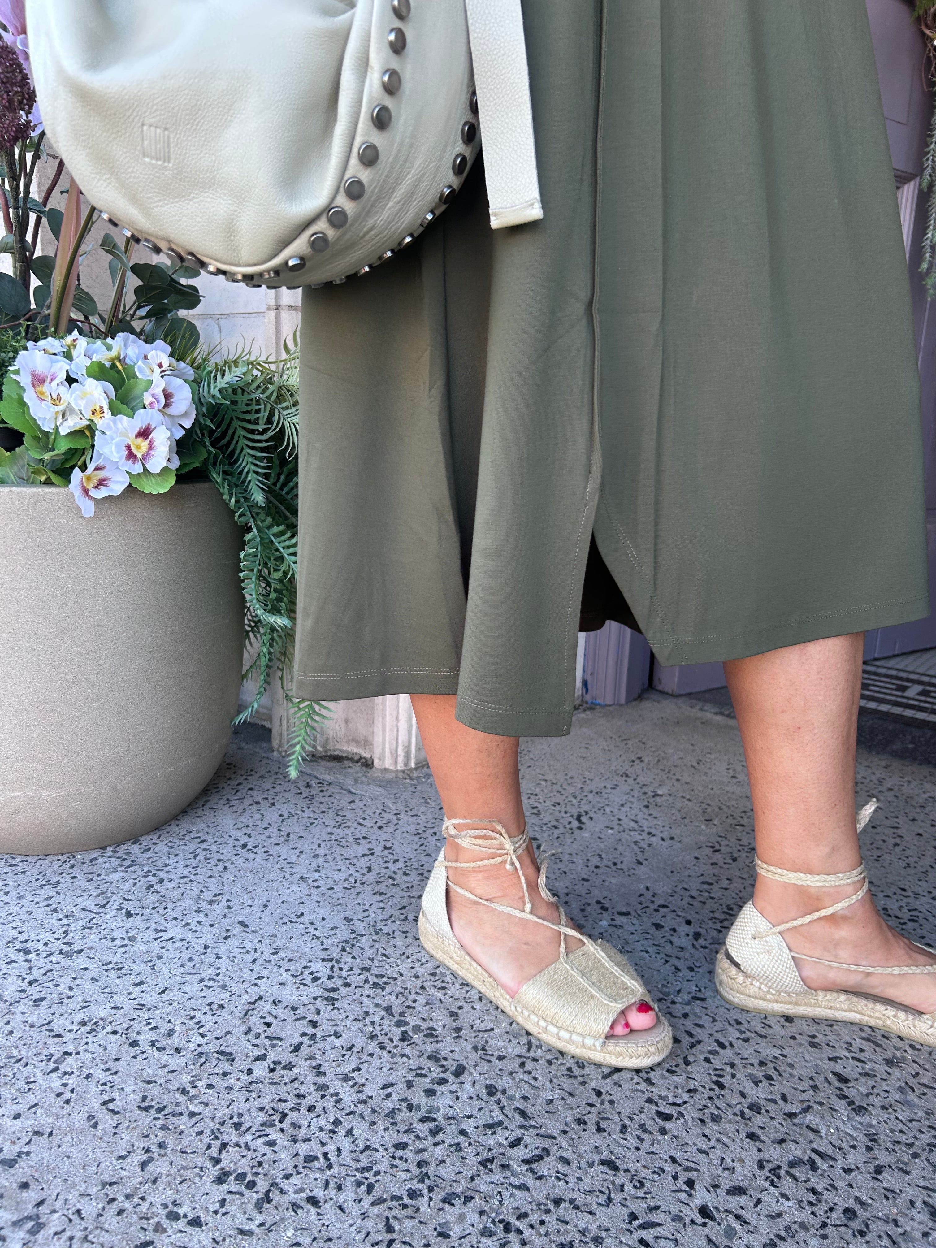 Utility Pocket Dress in Olive