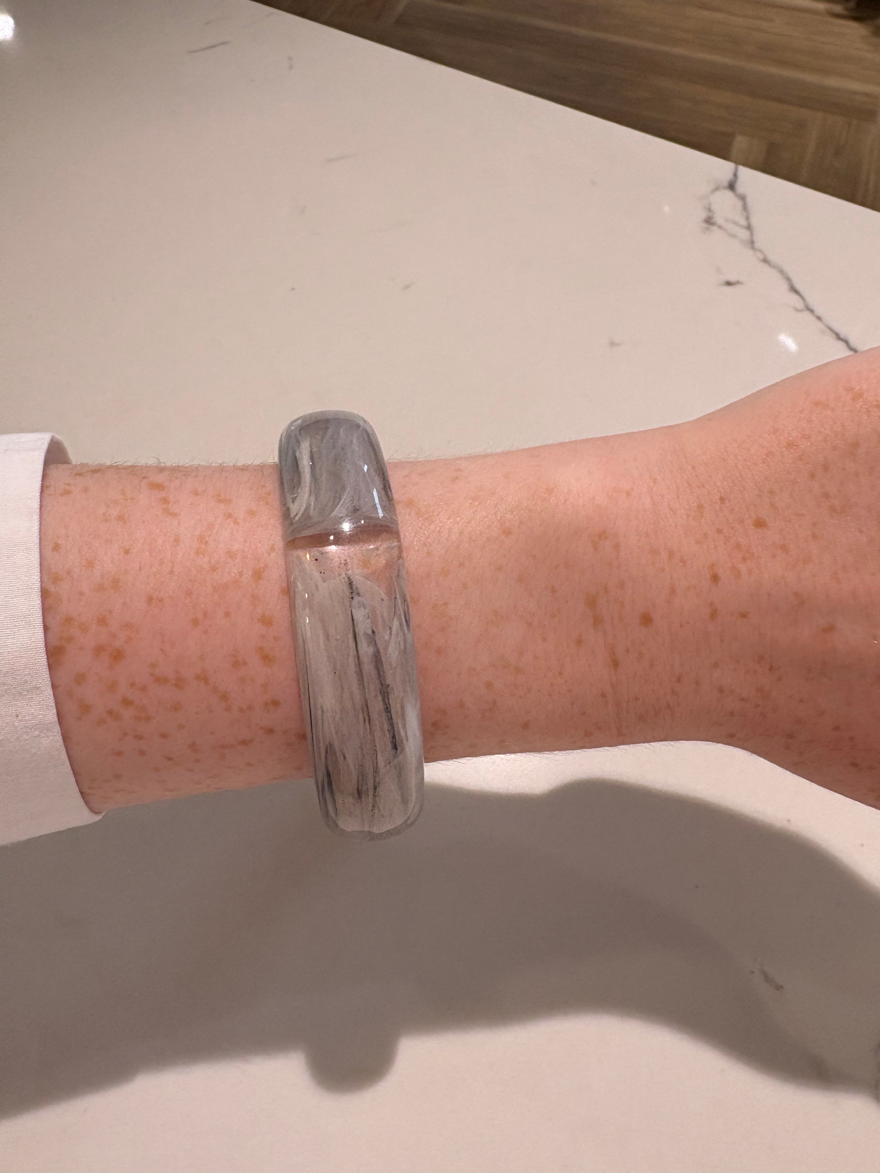 Ashen Resin Bangle