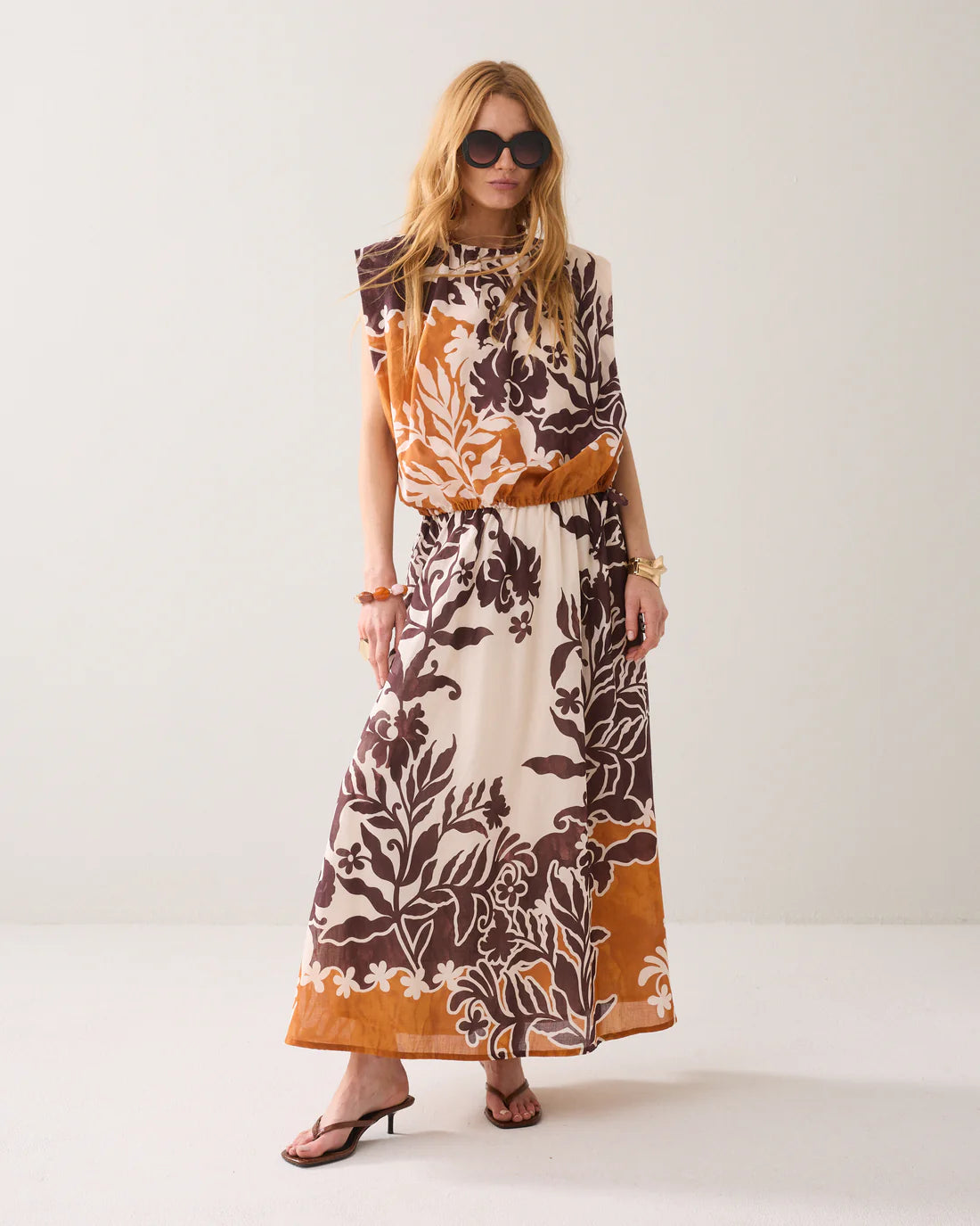 Skirt Border Print Double in Multicolour