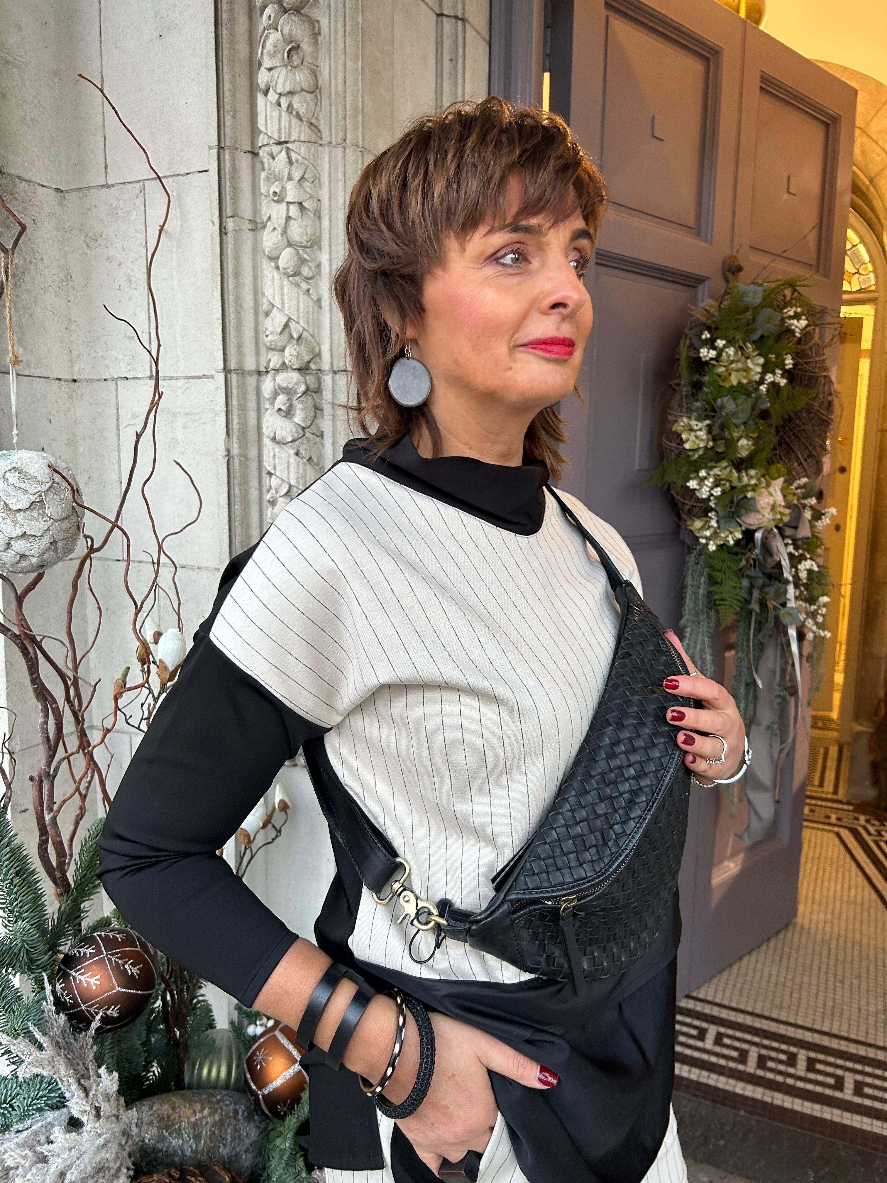 Pinstripe Top in Cream