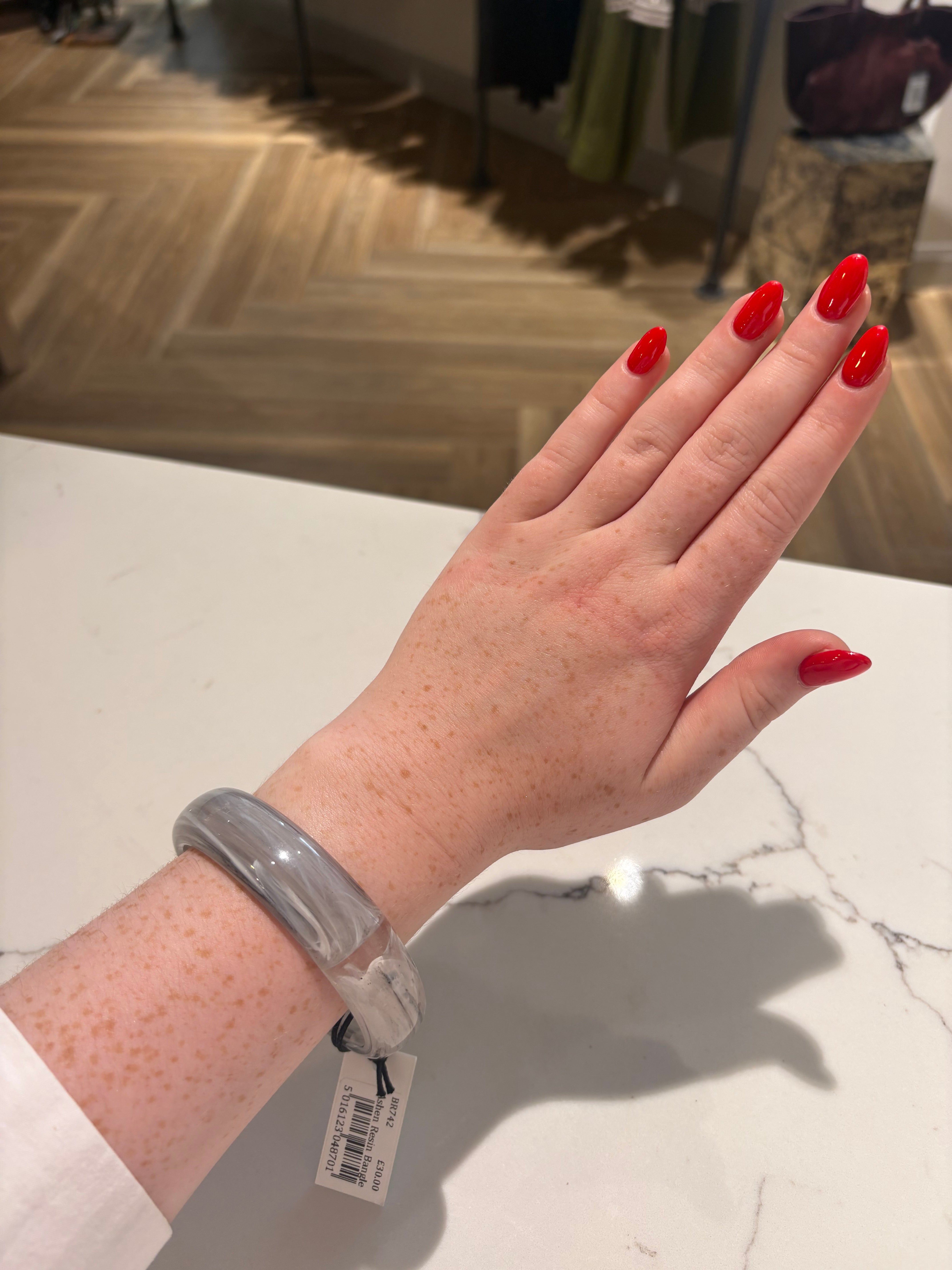Ashen Resin Bangle