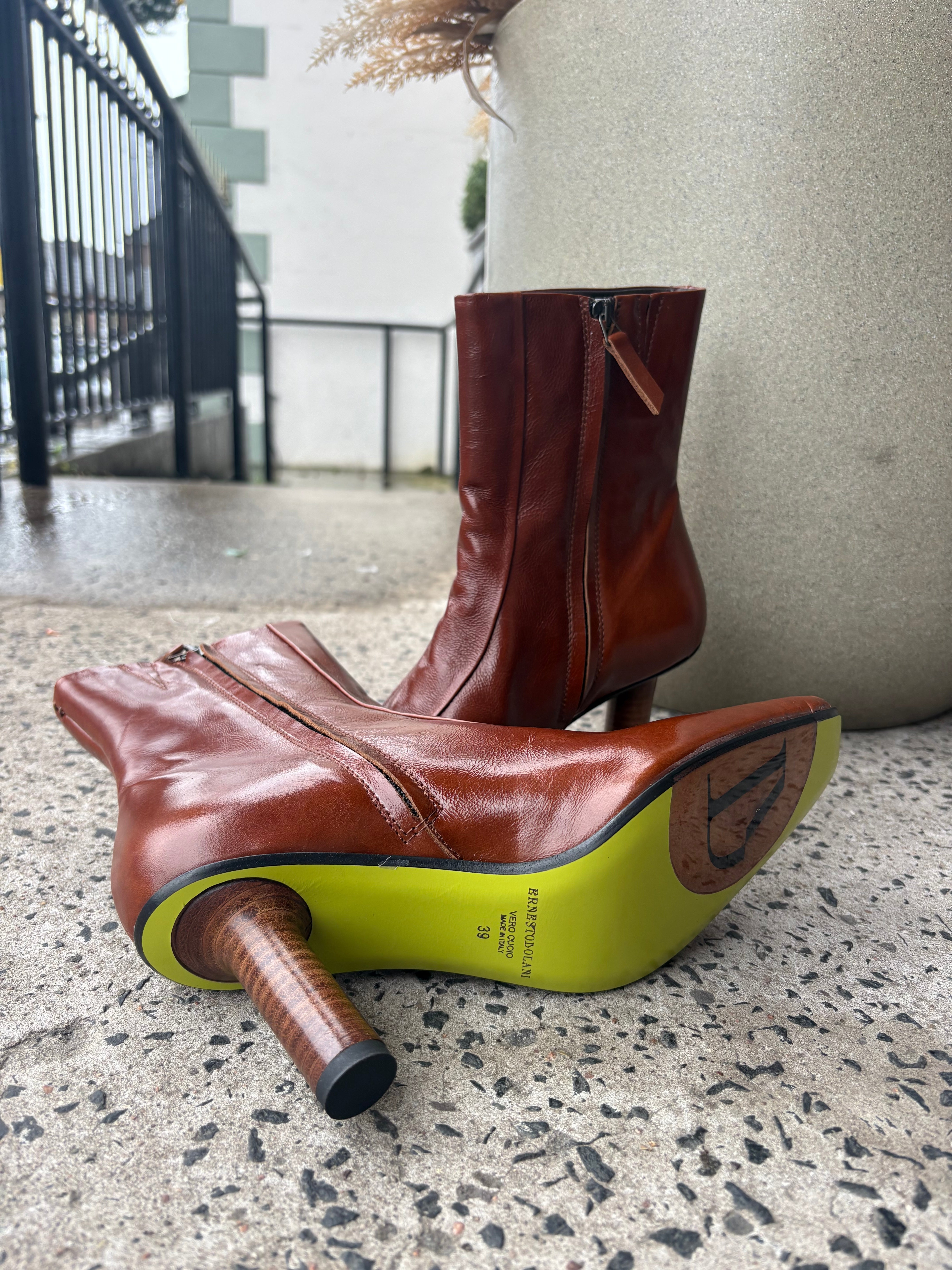 Molly Heeled Boot in Tan